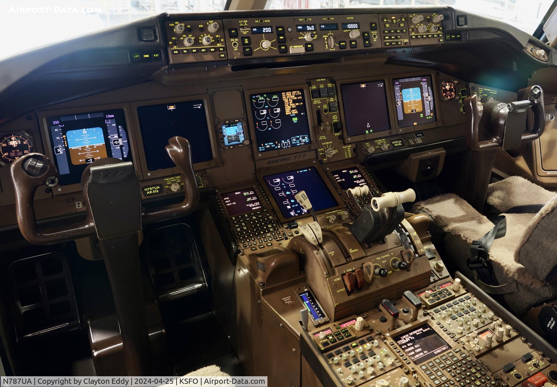 N787UA, 1997 Boeing 777-222 C/N 26939, SFO 2024.