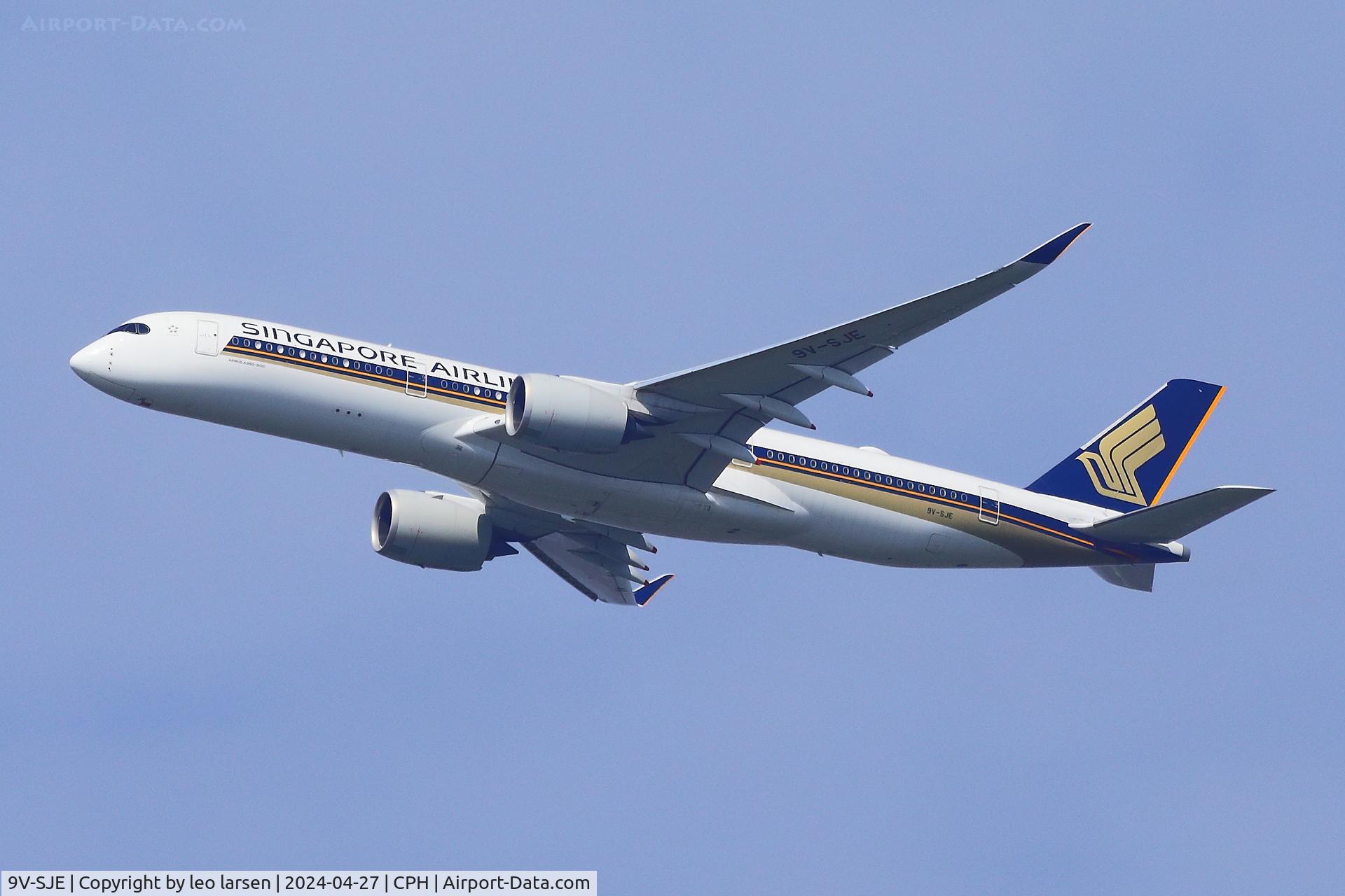 9V-SJE, 2021 Airbus A350-941 C/N 460, Copenhagen 27.4.2024