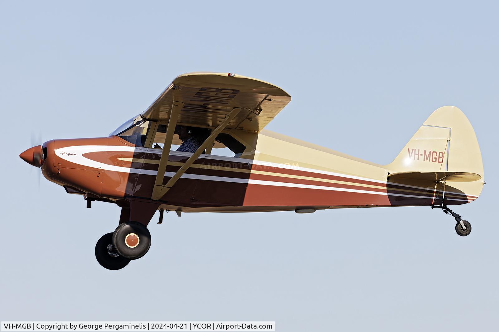 VH-MGB, 1959 Piper PA-22-150 Tri-Pacer C/N 22-6867, Antique Aeroplane Association of Australia National Fly-in 2024.