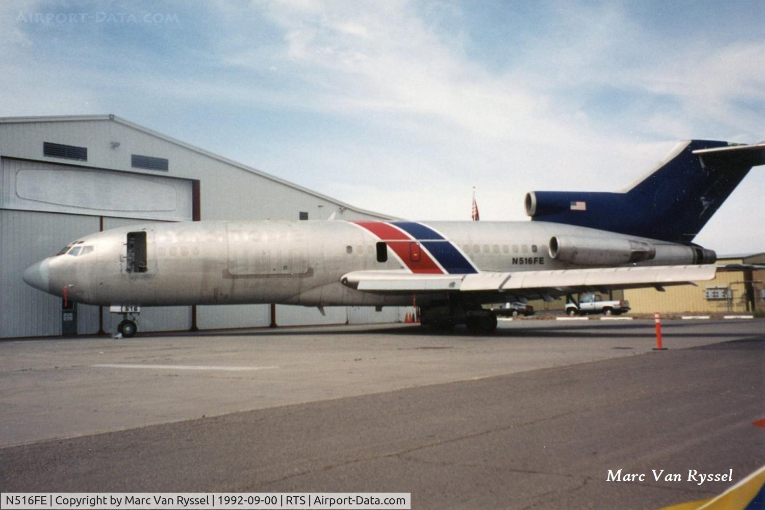 N516FE, 1966 Boeing 727-23 C/N 19431, N516FE of Patriot Airlines at Reno Stead in sept.1992.