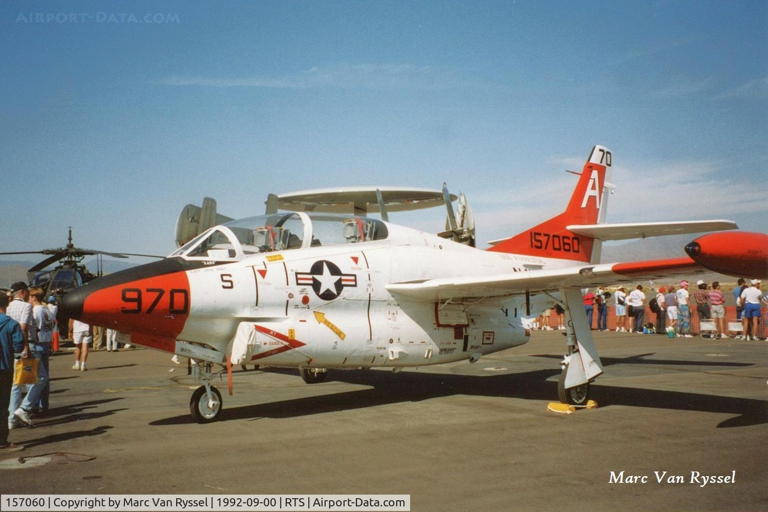157060, Rockwell T-2C Buckeye C/N 332-31, At Reno Air Races in sept.1992.