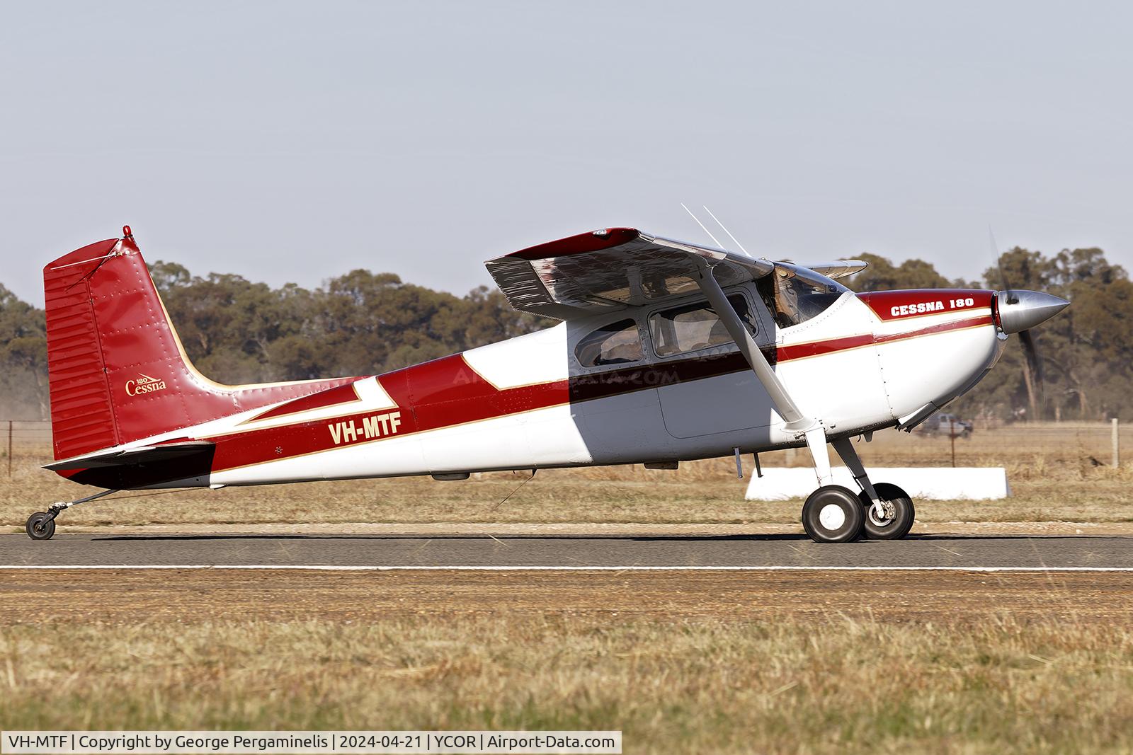 VH-MTF, Cessna 180 Skywagon C/N 32776, Antique Aeroplane Association of Australia National Fly-in 2024.