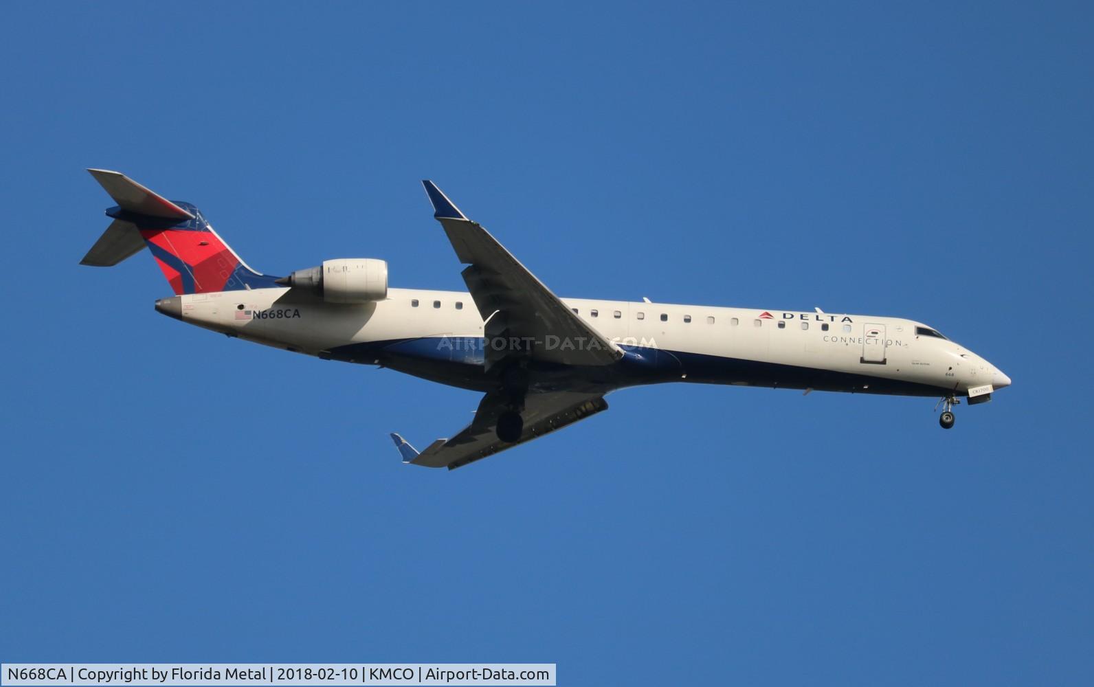 N668CA, 2004 Bombardier CRJ-700 (CL-600-2C10) Regional Jet C/N 10162, GJS/DAL CRJ7 zx RDU-MCO