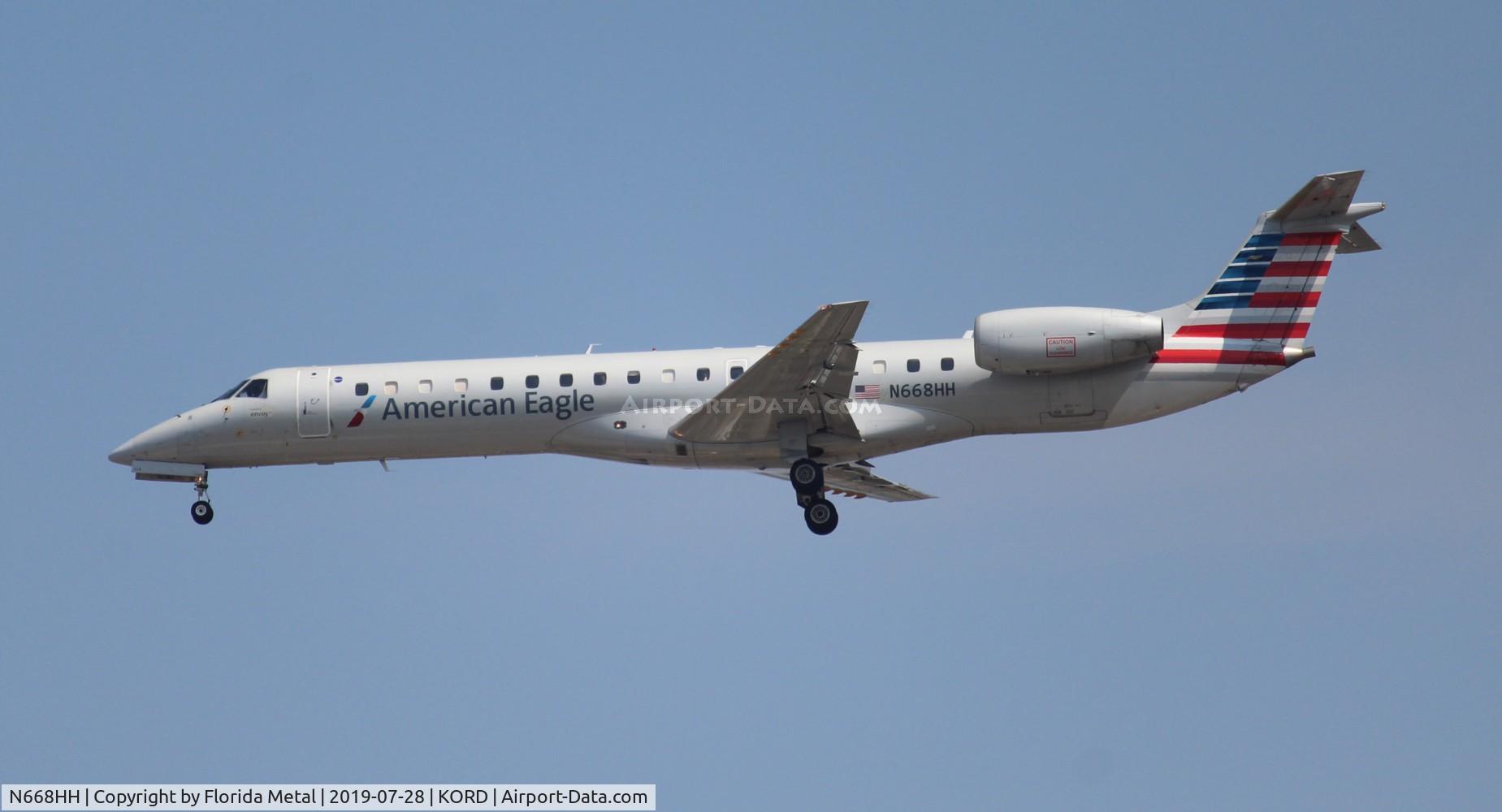 N668HH, 2004 Embraer ERJ-145LR (EMB-145LR) C/N 145785, ENY/AE E145 zx DAY-ORD