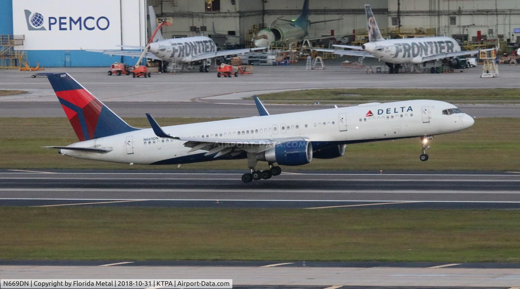 N669DN, 1991 Boeing 757-232 C/N 25142, DAL 752 zx DTW-TPA