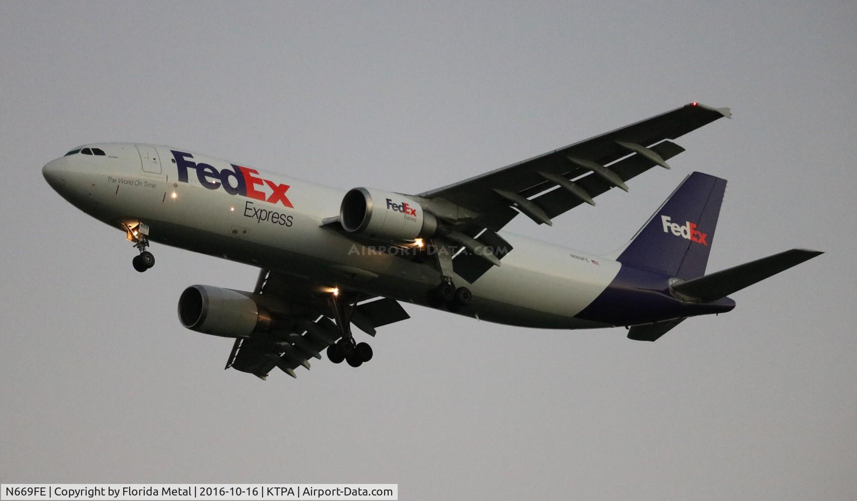 N669FE, 1996 Airbus A300F4-605R C/N 774, FedEx A300 zx IND-TPA