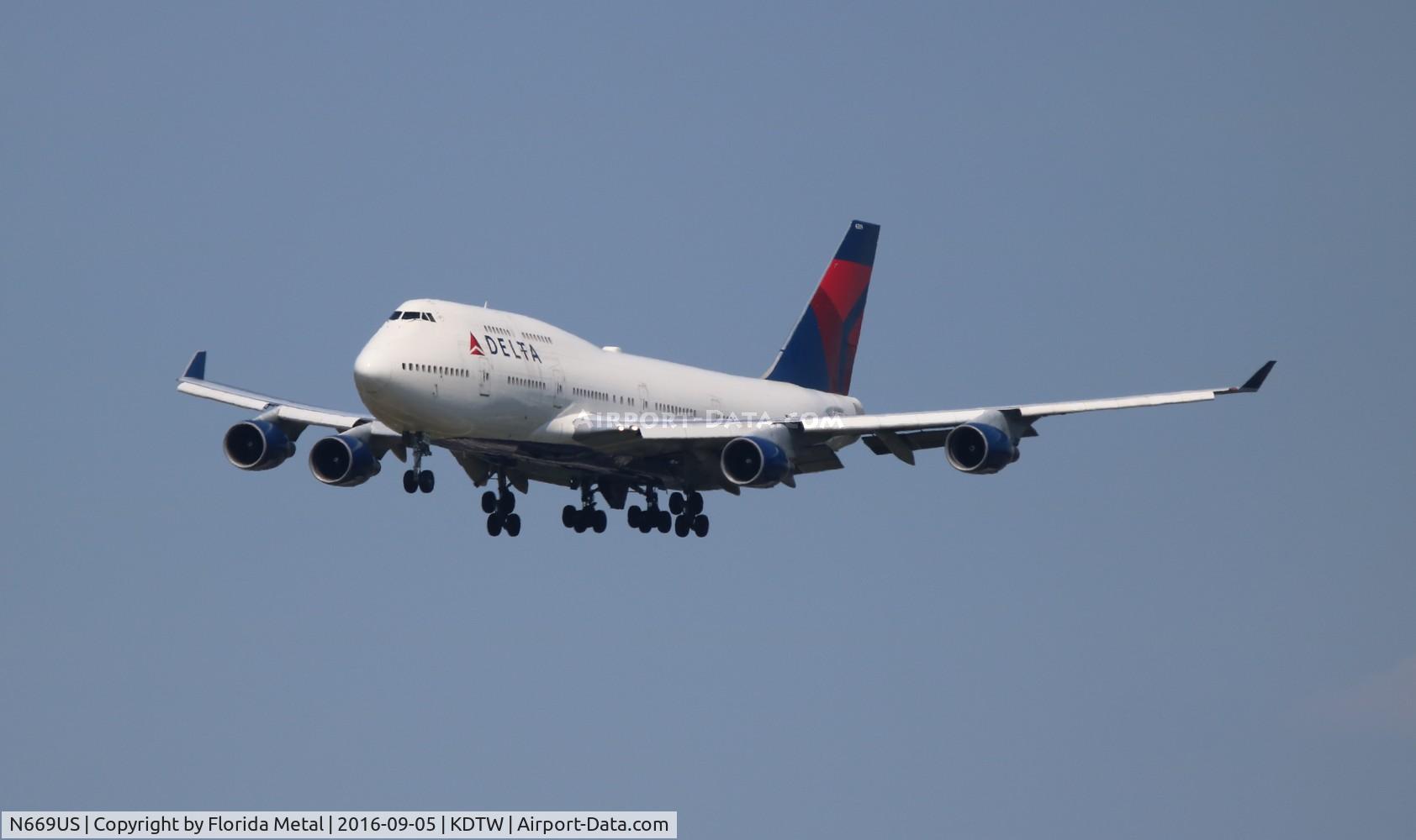 N669US, 1990 Boeing 747-451 C/N 24224, DAL 744 zx PVG/ZSPD-DTW