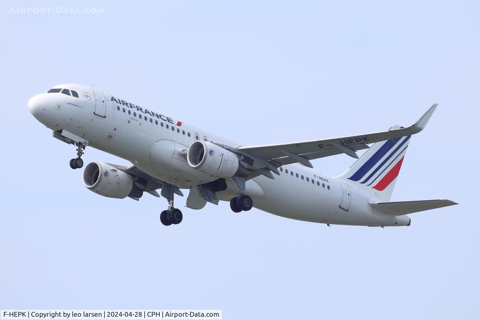 F-HEPK, 2018 Airbus A320-214 C/N 8127, Copenhagen 28.4.2024