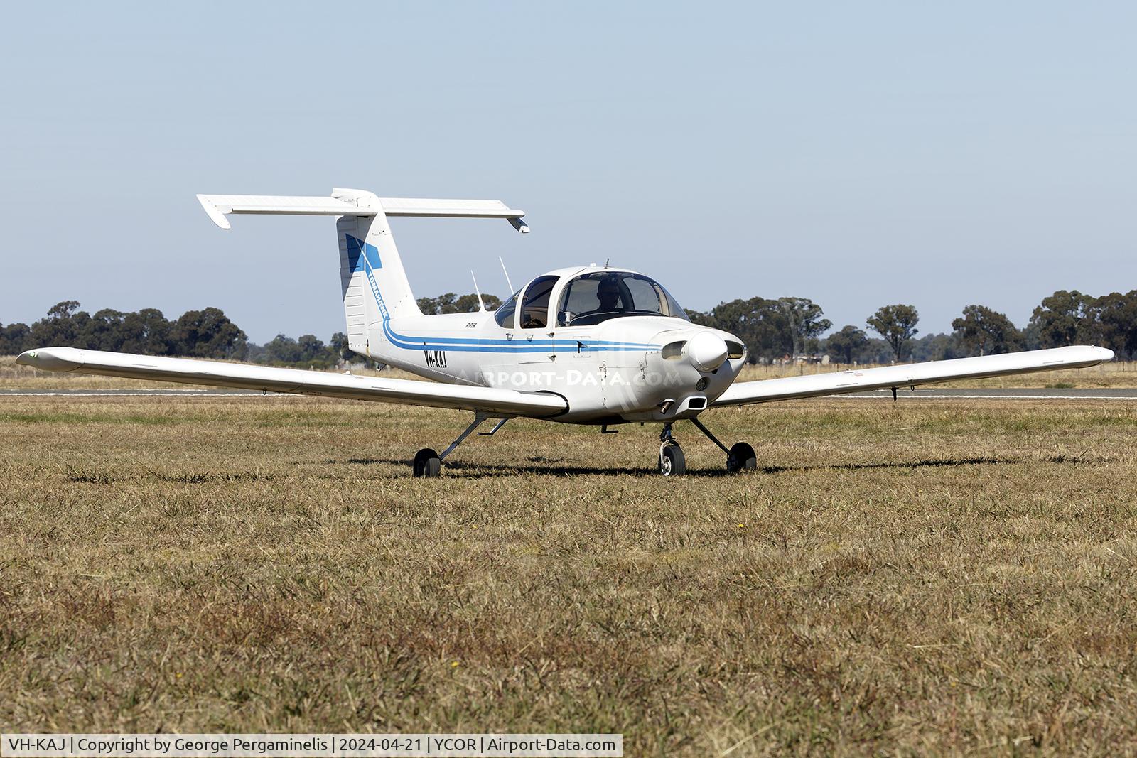 VH-KAJ, 1979 Piper PA-38-112 Tomahawk Tomahawk C/N 38-79A0779, Antique Aeroplane Association of Australia National Fly-in 2024.