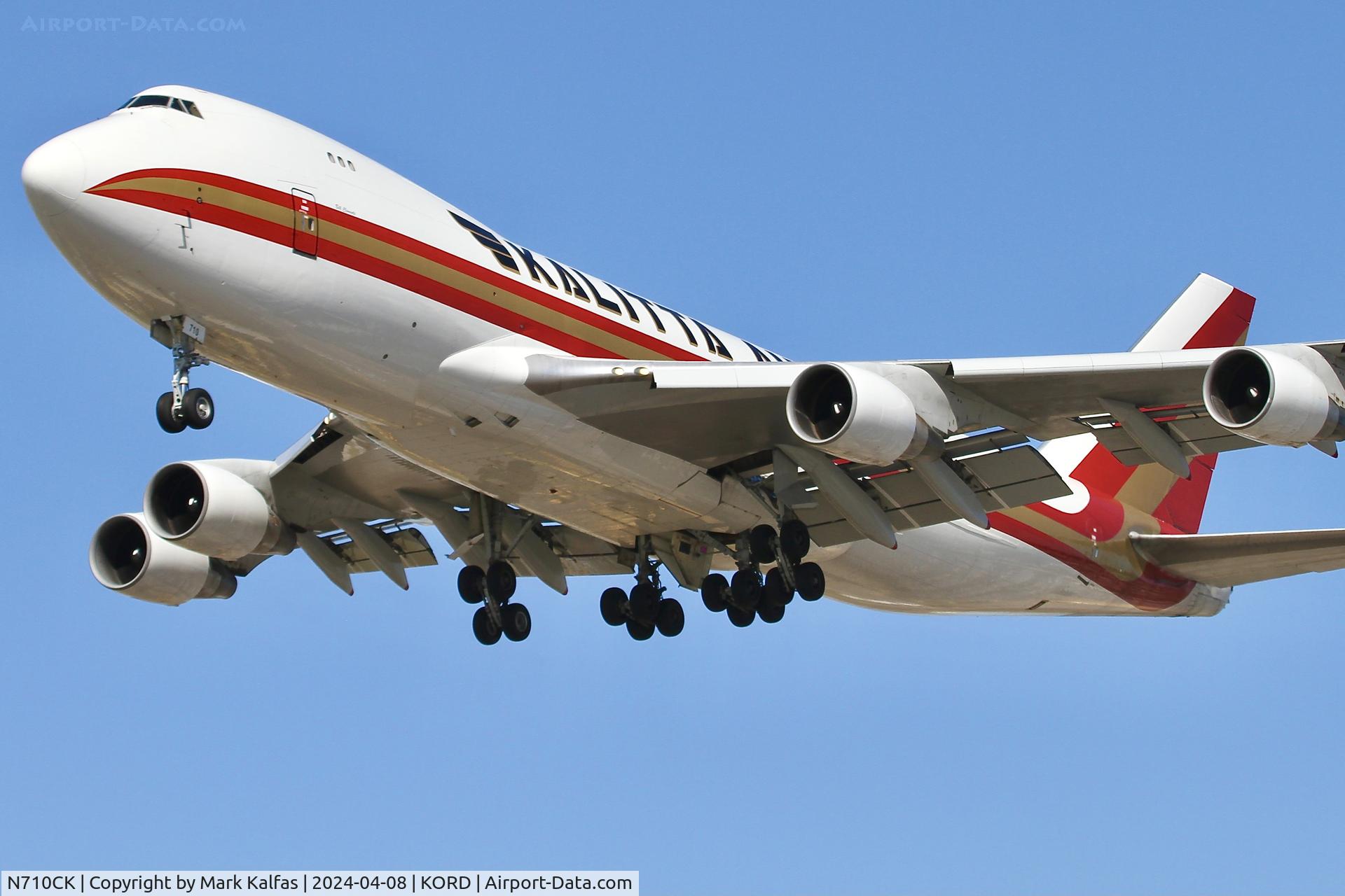 N710CK, 1997 Boeing 747-4B5F/SCD C/N 26406, B744 Kalitta Air Boeing 747-4B5F N710CK  CKS817 PANC-ORD, landing 28C KORD