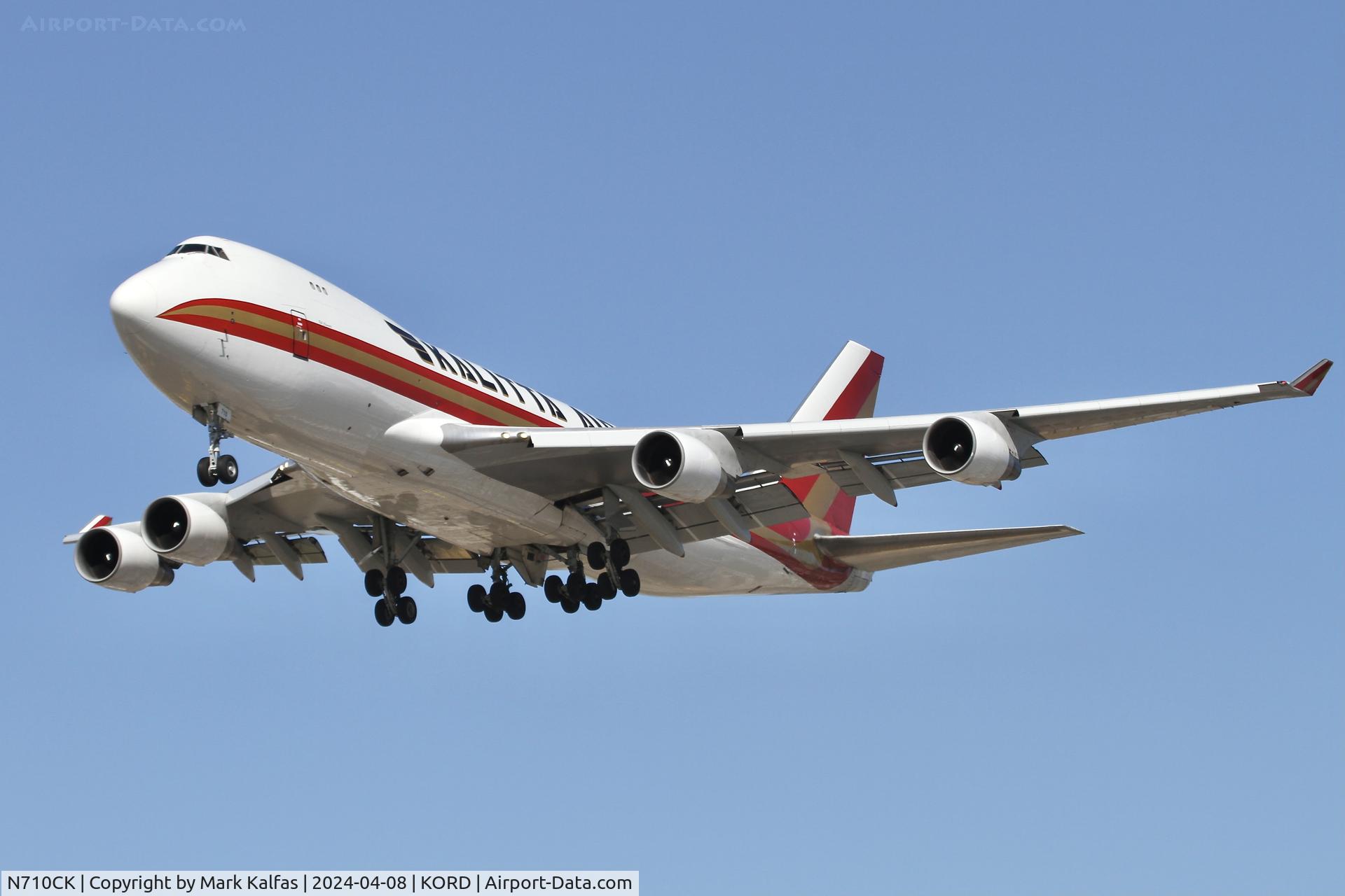N710CK, 1997 Boeing 747-4B5F/SCD C/N 26406, B744 Kalitta Air Boeing 747-4B5F N710CK  CKS817 PANC-ORD, landing 28C KORD