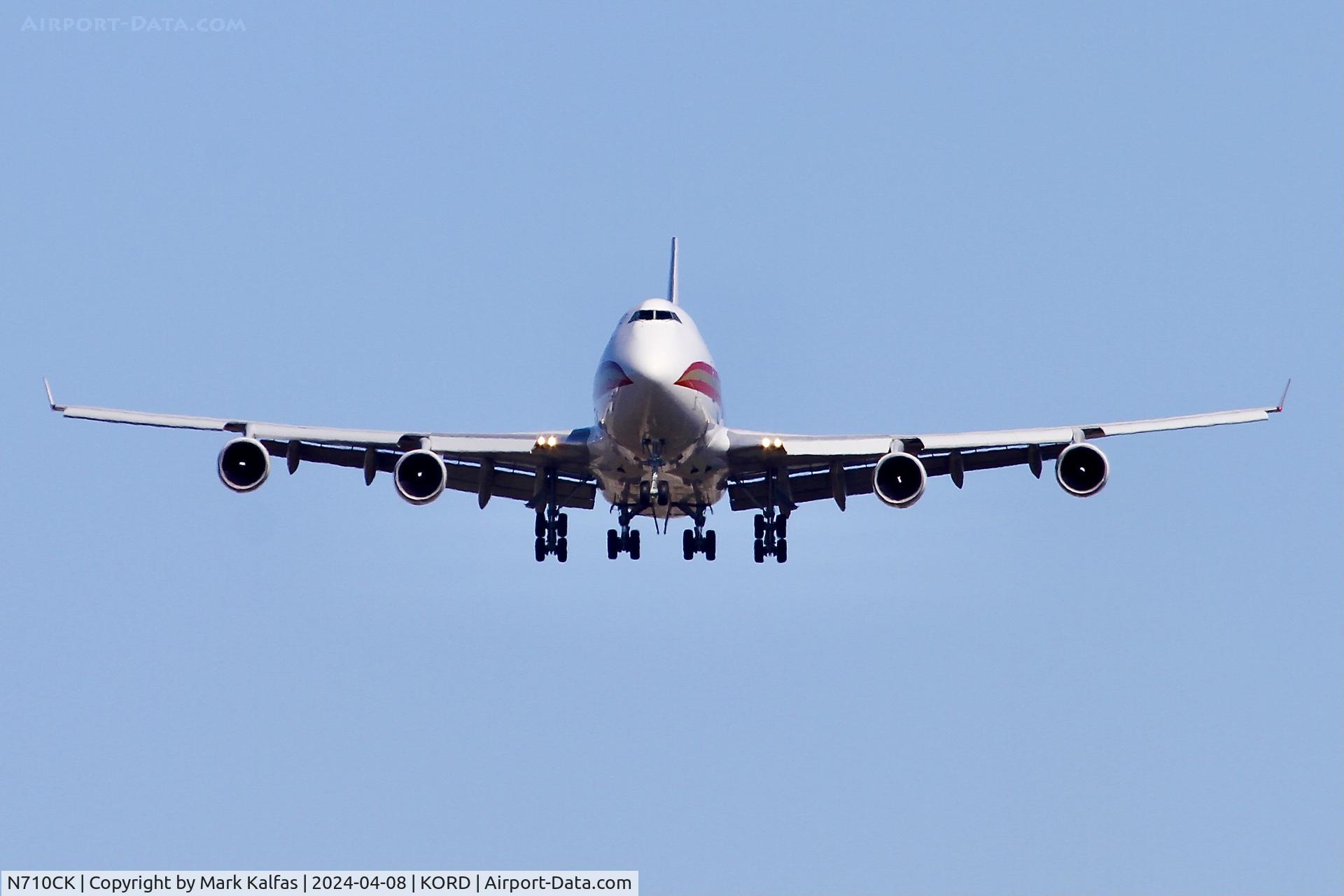 N710CK, 1997 Boeing 747-4B5F/SCD C/N 26406, B744 Kalitta Air Boeing 747-4B5F N710CK  CKS817 PANC-ORD, landing 28C KORD