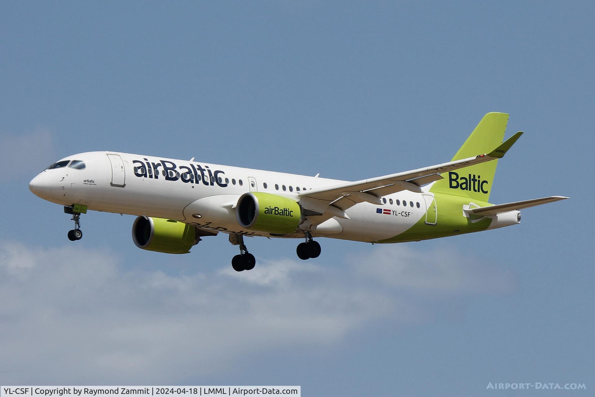 YL-CSF, 2017 Bombardier CSeries CS300 (BD-500-1A11) C/N 55008, A220 YL-CSF Air Baltic