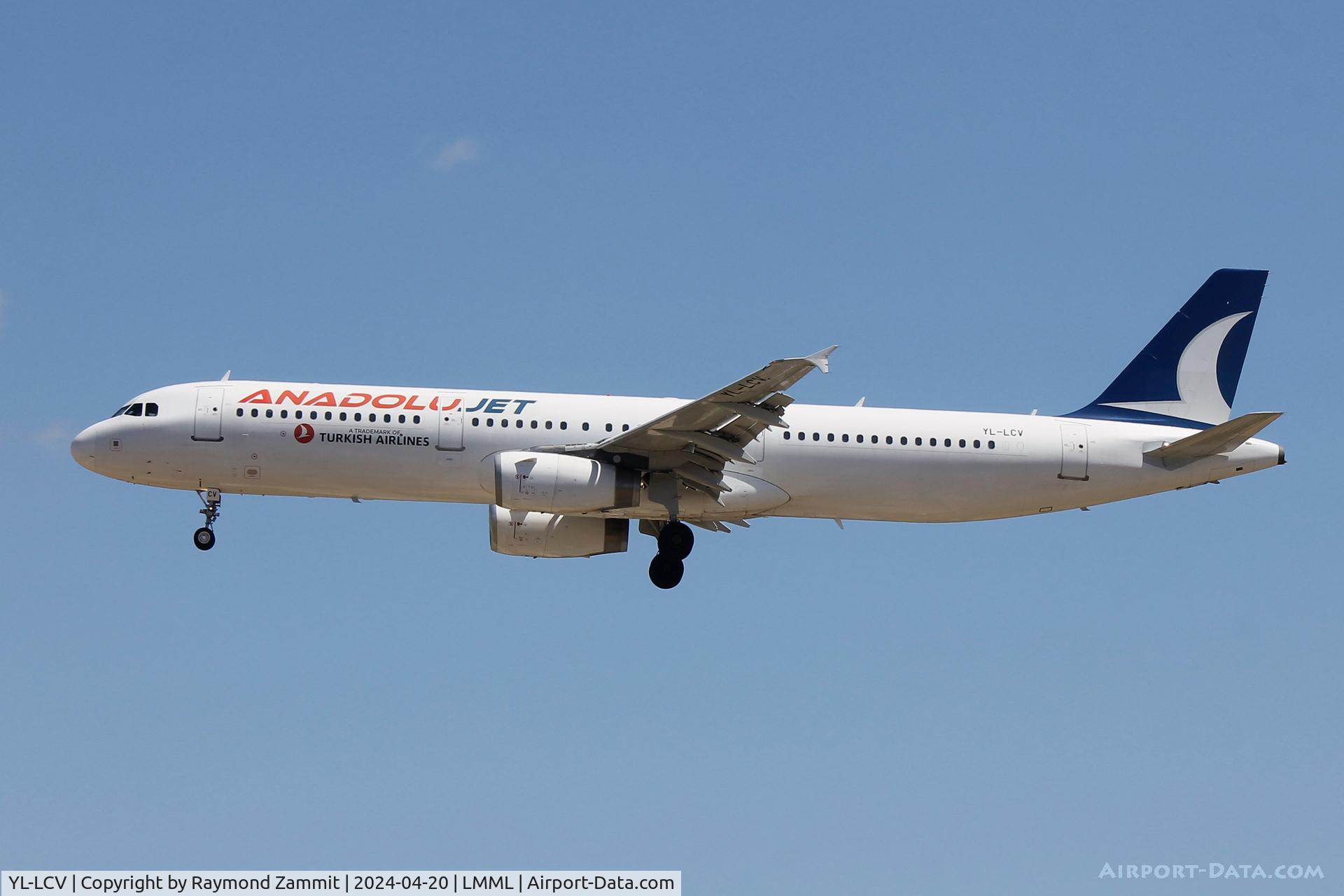 YL-LCV, 2004 Airbus A321-231 C/N 2216, A321 YL-LCV Anadolujet