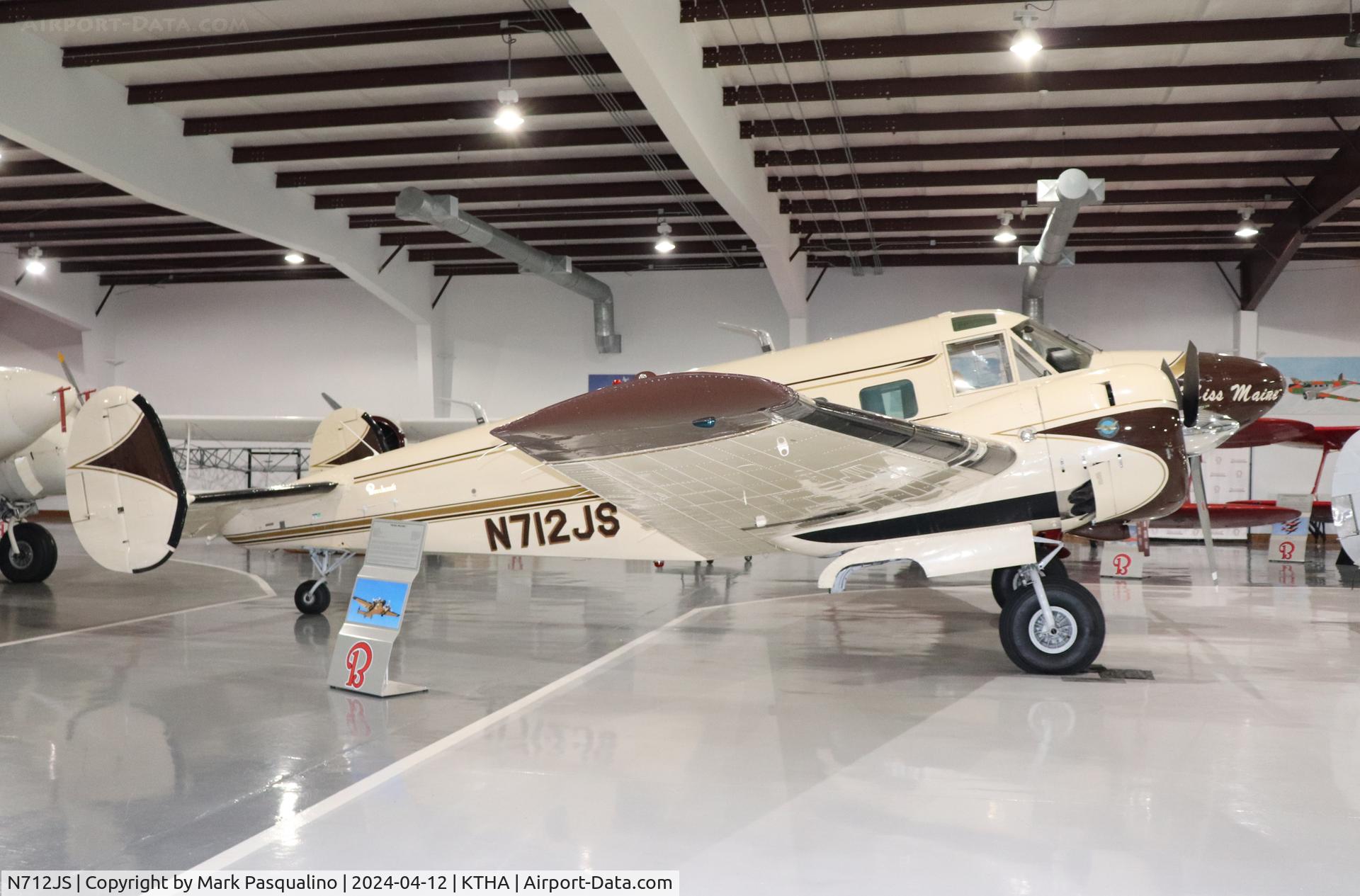 N712JS, 1959 Beech E18S-9700 C/N BA-453, Beech E18S-9700