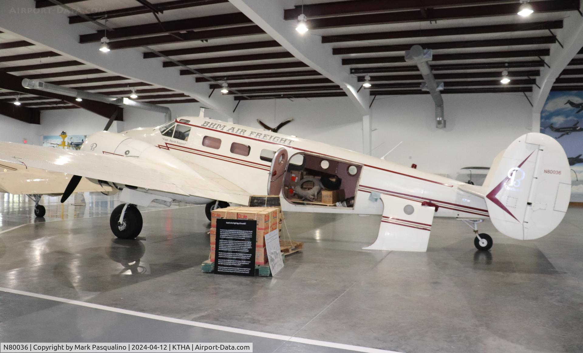N80036, 1946 Beech D18S C/N A-187, Beech D18S