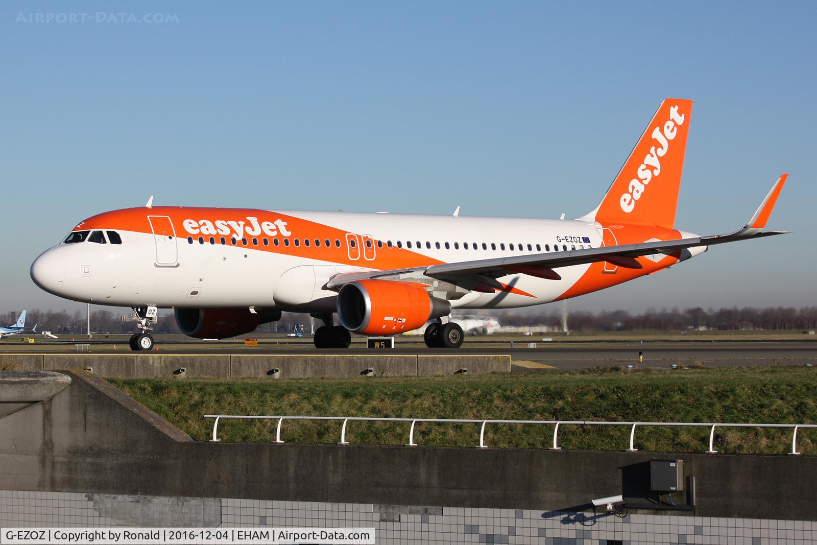 G-EZOZ, 2015 Airbus A320-214 C/N 6918, at spl