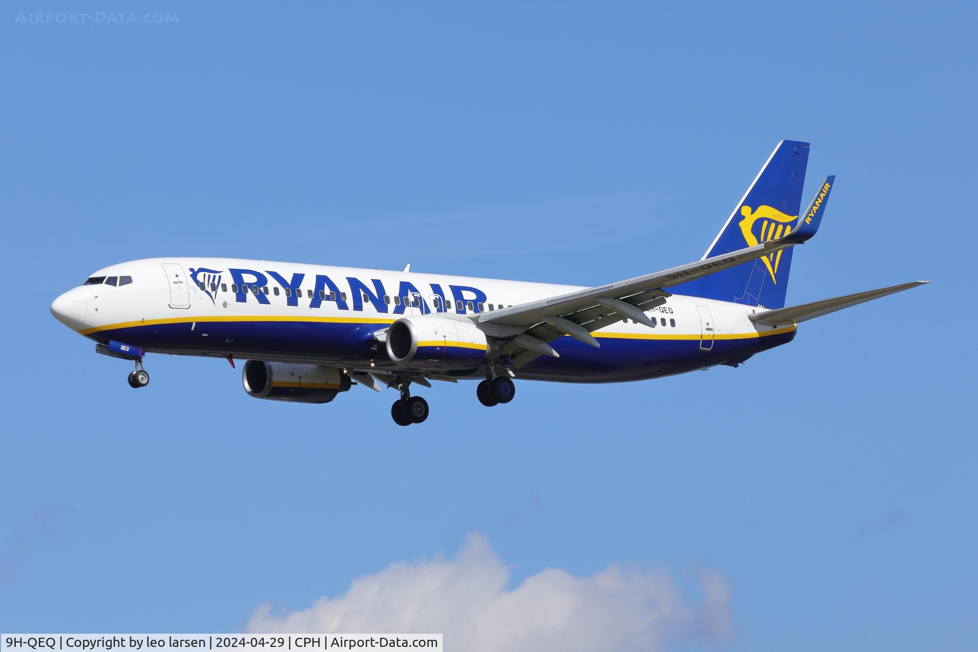 9H-QEQ, 2005 Boeing 737-8AS C/N 33581, Copenhagen 29.4.2024