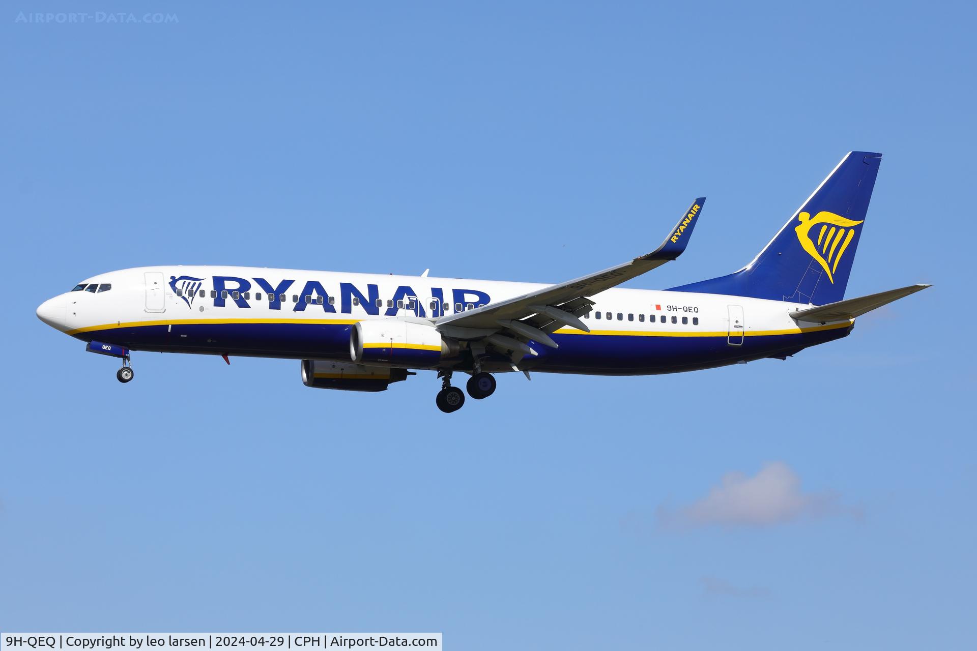 9H-QEQ, 2005 Boeing 737-8AS C/N 33581, Copenhagen 29.4.2024