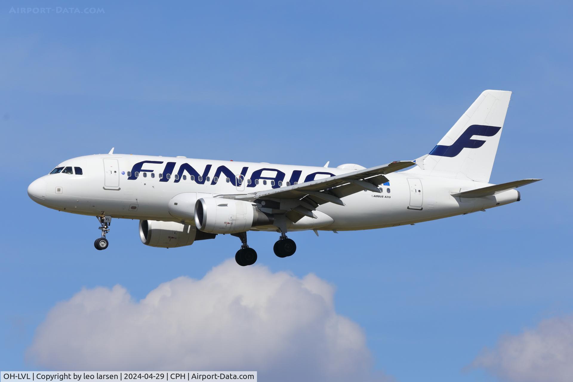 OH-LVL, 2004 Airbus A319-112 C/N 2266, Copenhagen 29.4.2024