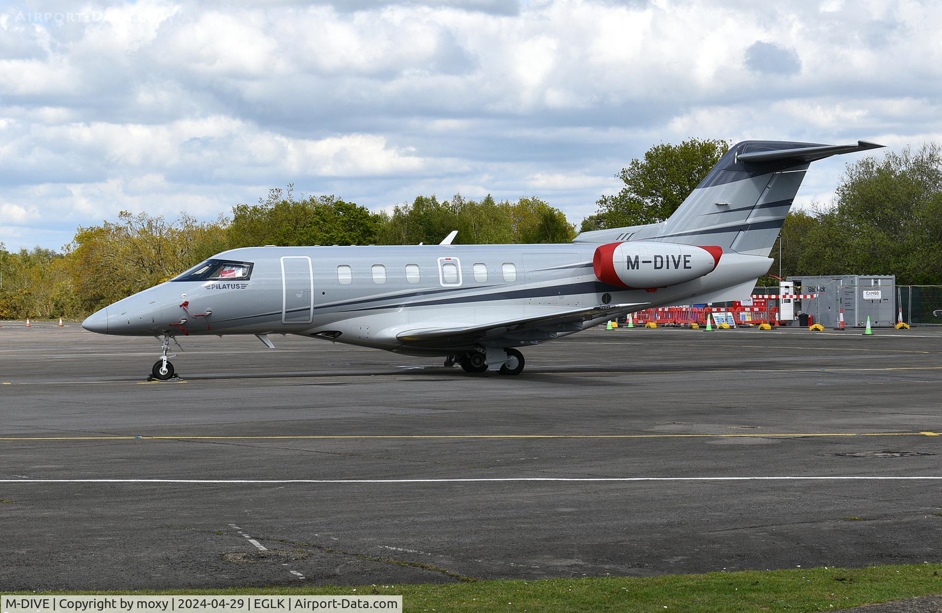 M-DIVE, 2023 Pilatus PC-24 C/N 325, Pilatus PC-24 at Blackbushe.