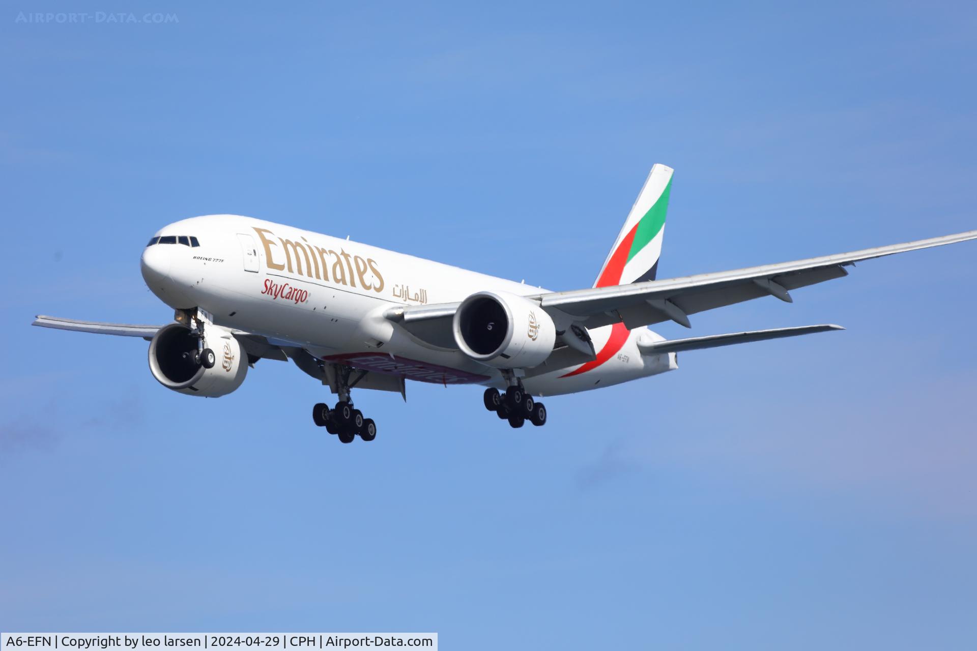 A6-EFN, 2014 Boeing 777-F1H C/N 42232, Copenhagen 29.4.2024