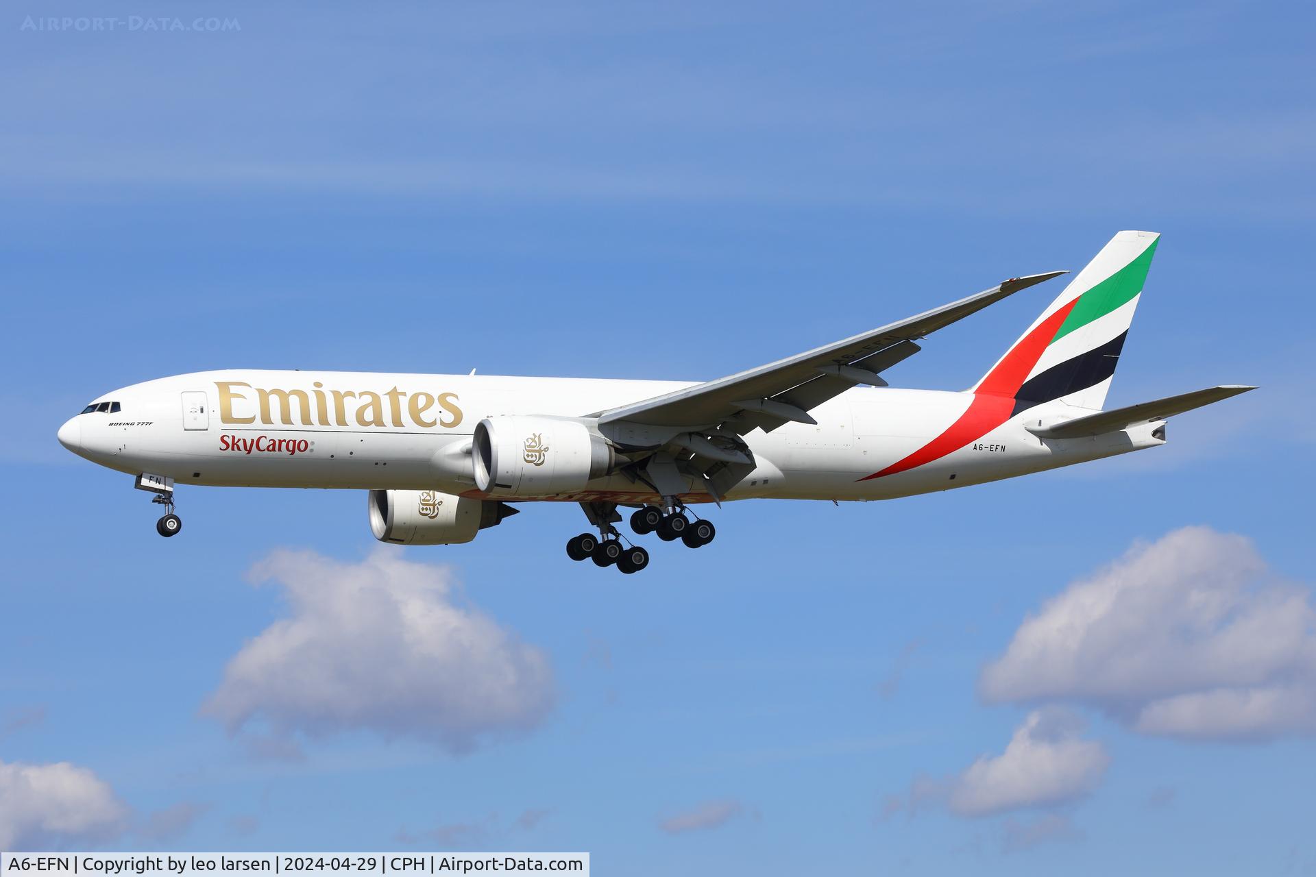 A6-EFN, 2014 Boeing 777-F1H C/N 42232, Copenhagen 29.4.2024