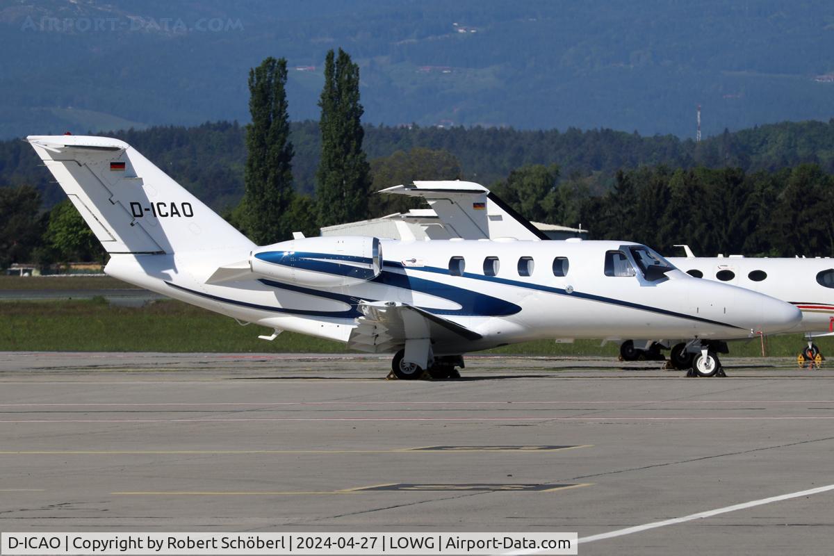 D-ICAO, 2007 Cessna 525 CitationJet CJ1+ C/N 525-0642, D-ICAO @ LOWG 2024