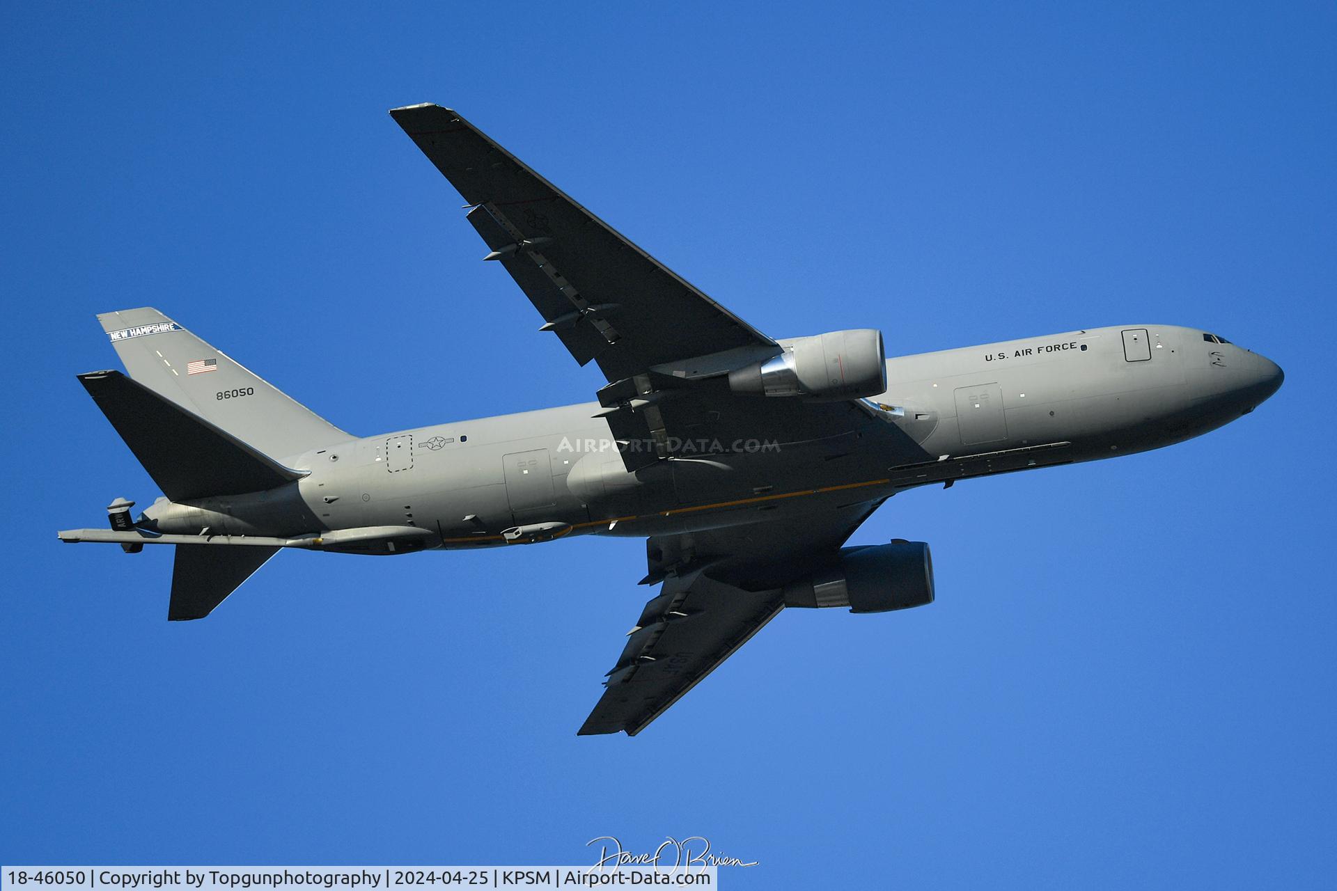 18-46050, 2018 Boeing KC-46A Pegasus (767-2LKC) C/N 34052, PACK84 departs for an evening sortie
