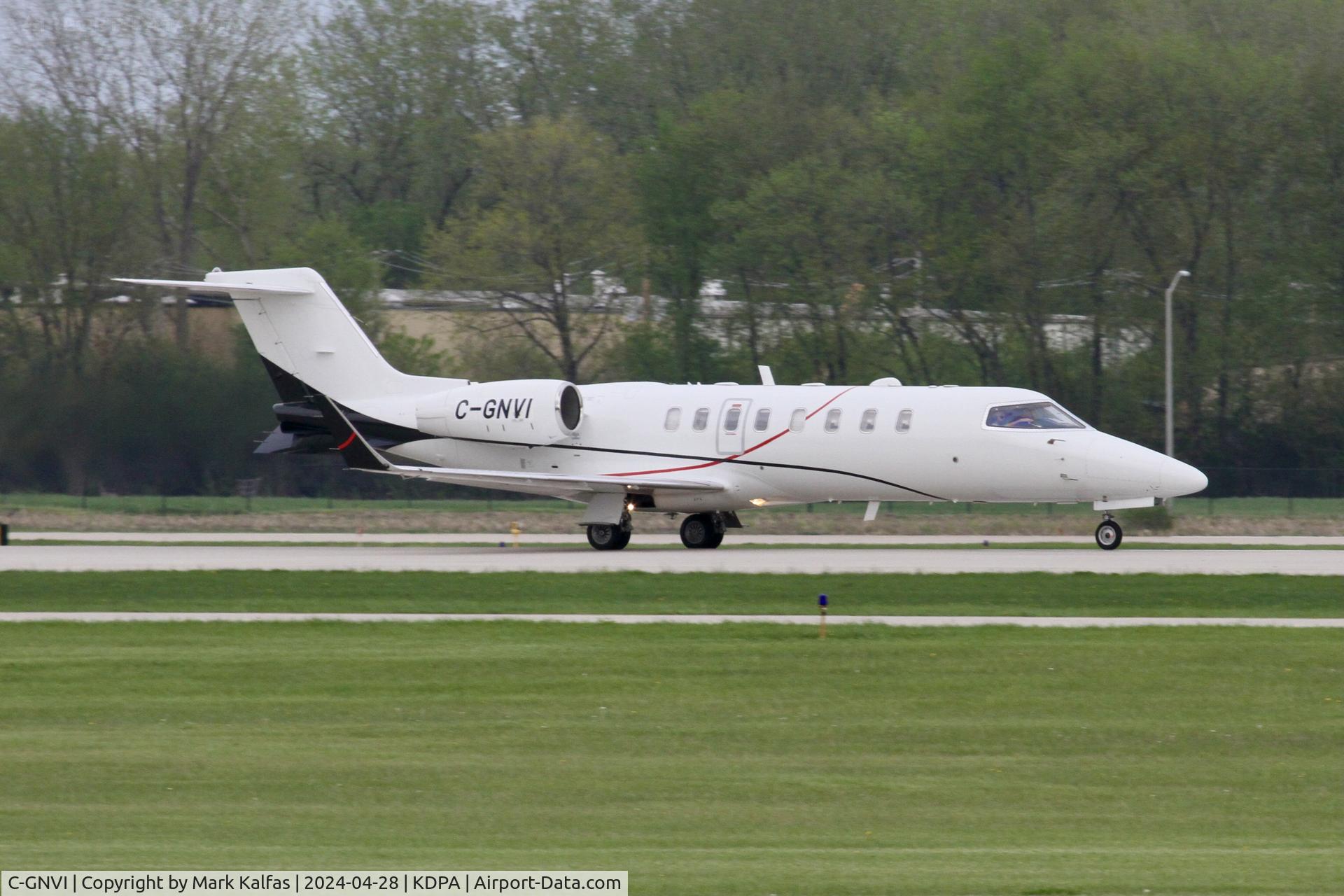 C-GNVI, 2012 Bombardier Learjet 45XR C/N 45-433, JL45 Flightpath Charter Airways Learjet 45XR , C-GNVI departing 20R KDPA enroute to KIWA