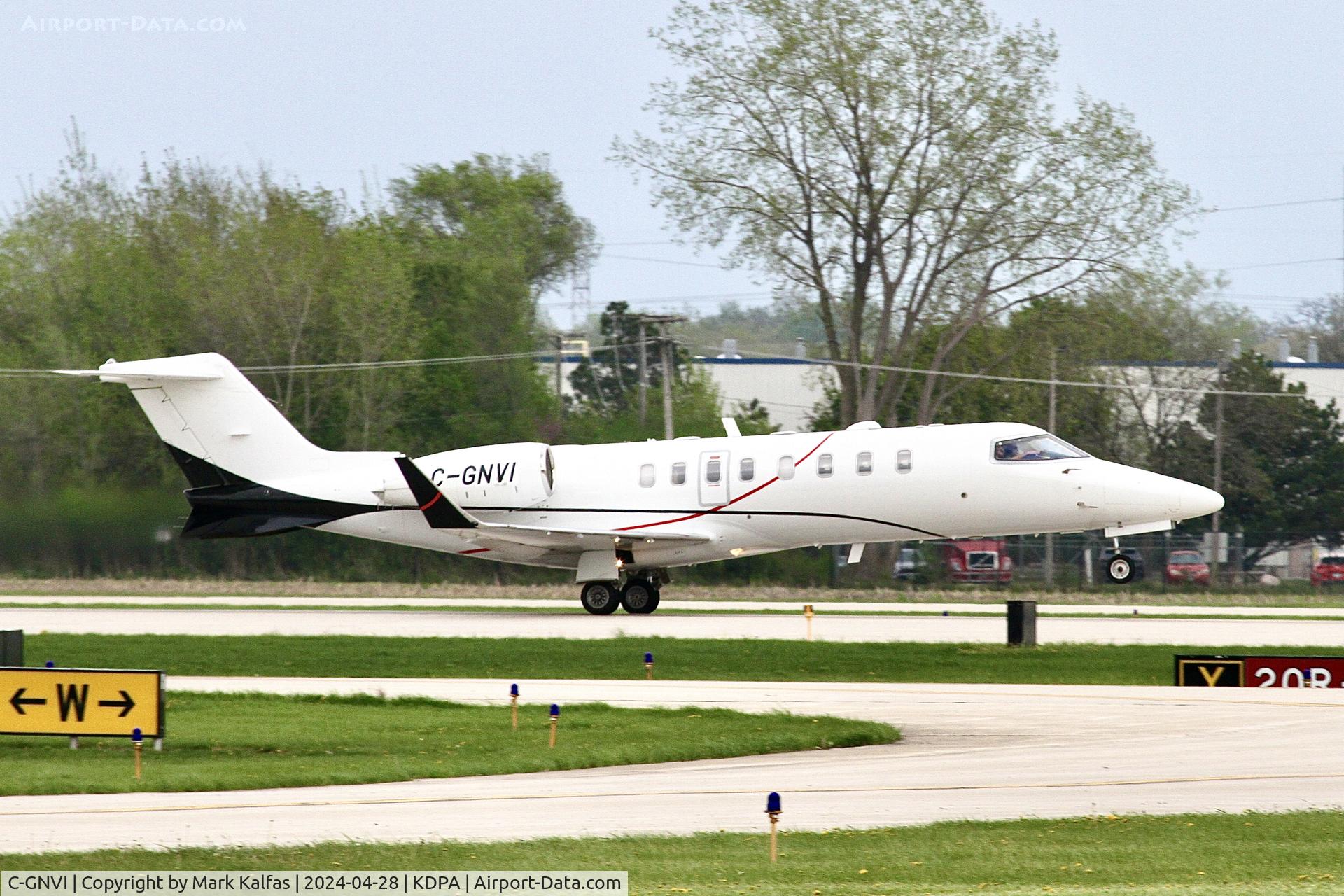 C-GNVI, 2012 Bombardier Learjet 45XR C/N 45-433, JL45 Flightpath Charter Airways Learjet 45XR , C-GNVI departing 20R KDPA enroute to KIWA
