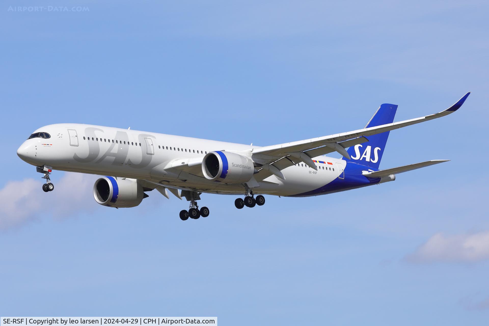 SE-RSF, 2021 Airbus A350-941 C/N 499, Copenhagen 29.4.2024