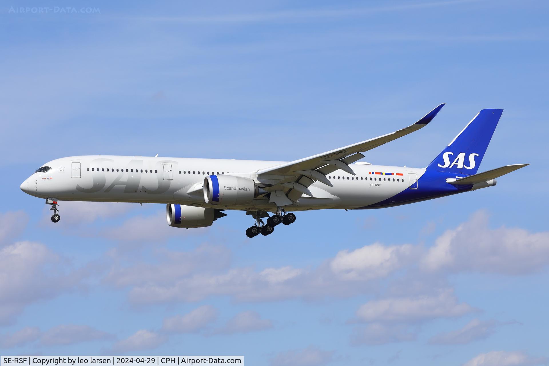 SE-RSF, 2021 Airbus A350-941 C/N 499, Copenhagen 29.4.2024