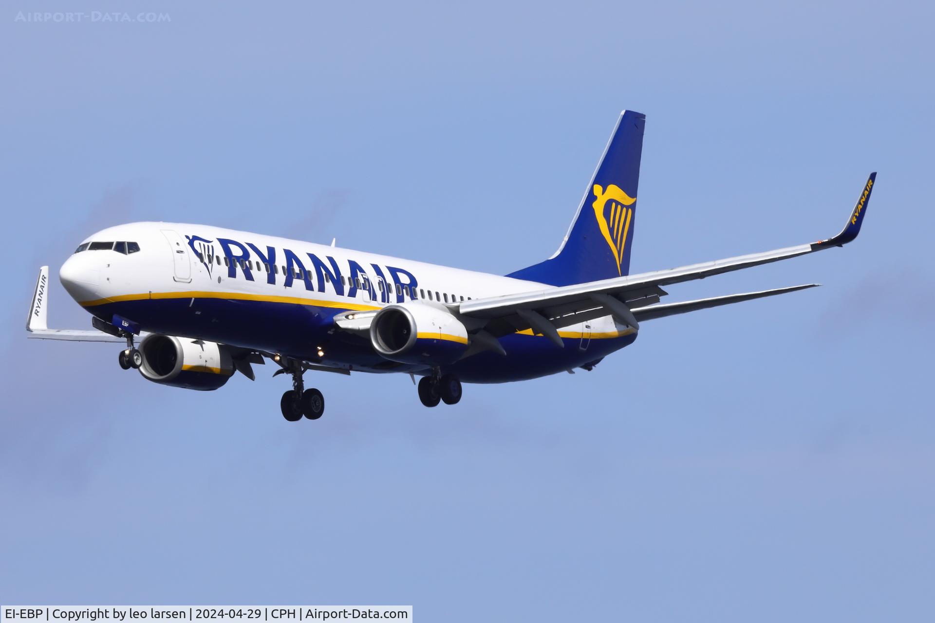 EI-EBP, 2009 Boeing 737-8AS C/N 37531, Copenhagen 29.4.2024