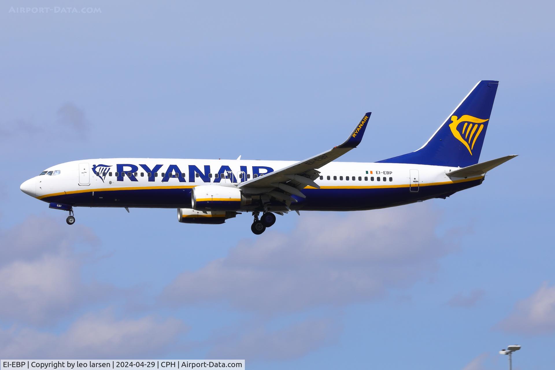 EI-EBP, 2009 Boeing 737-8AS C/N 37531, Copenhagen 29.4.2024
