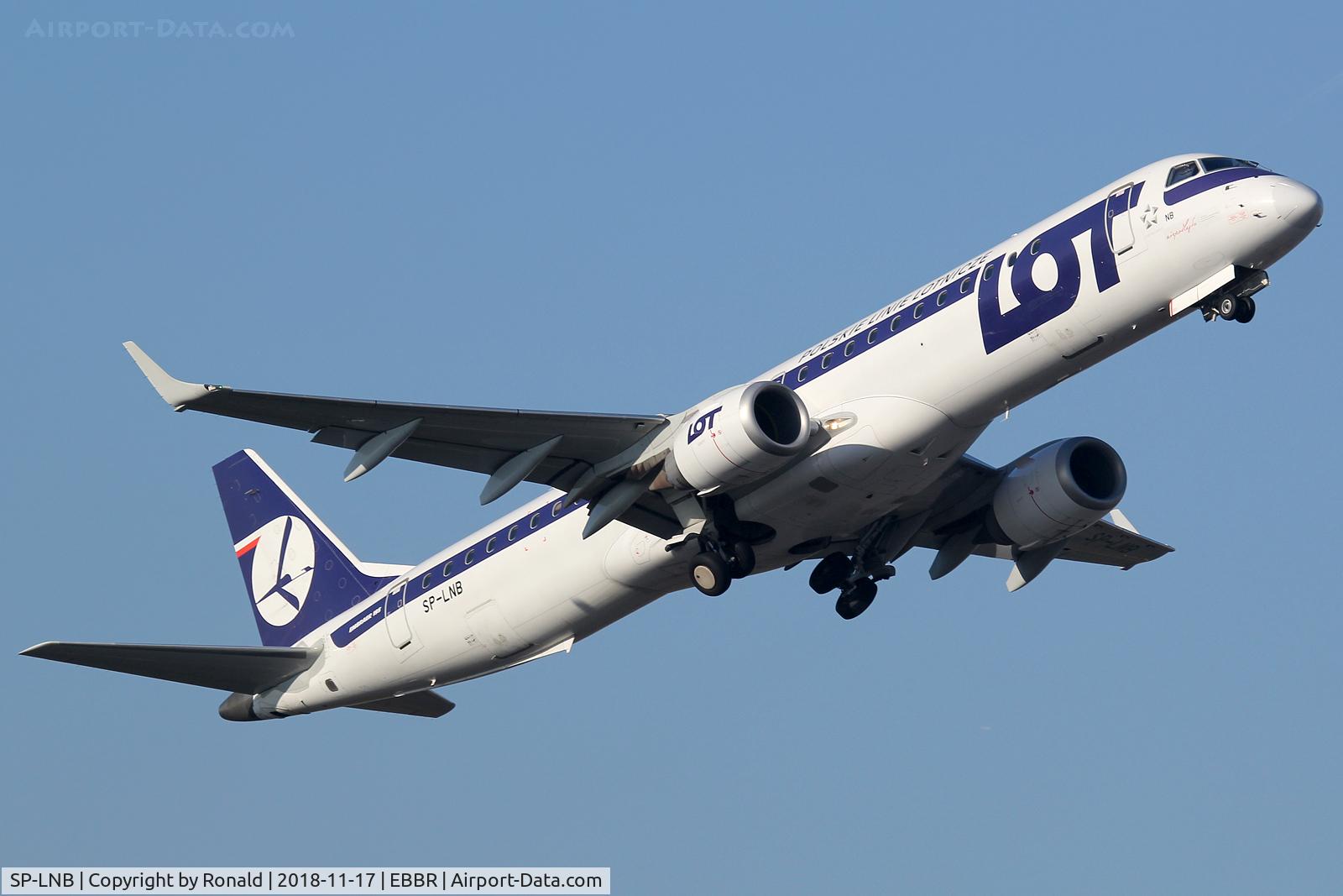 SP-LNB, 2011 Embraer 195LR (ERJ-190-200LR) C/N 19000444, at ebbr