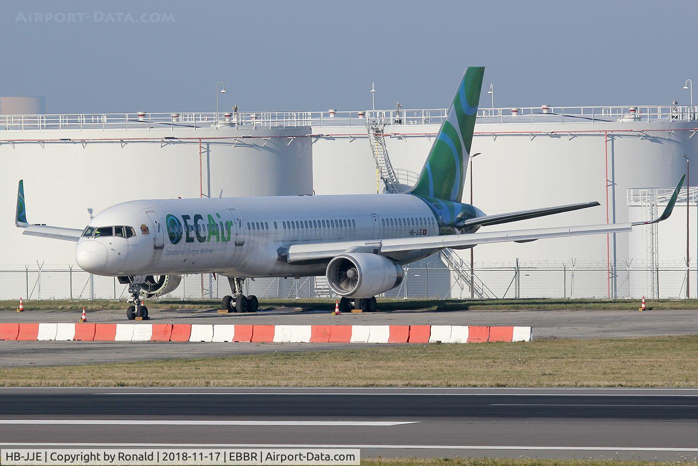 HB-JJE, 1994 Boeing 757-204 C/N 27219, at ebbr