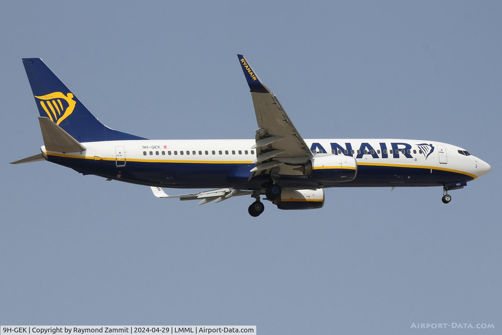 9H-GEK, , B737-800 9H-GEK Malta Air