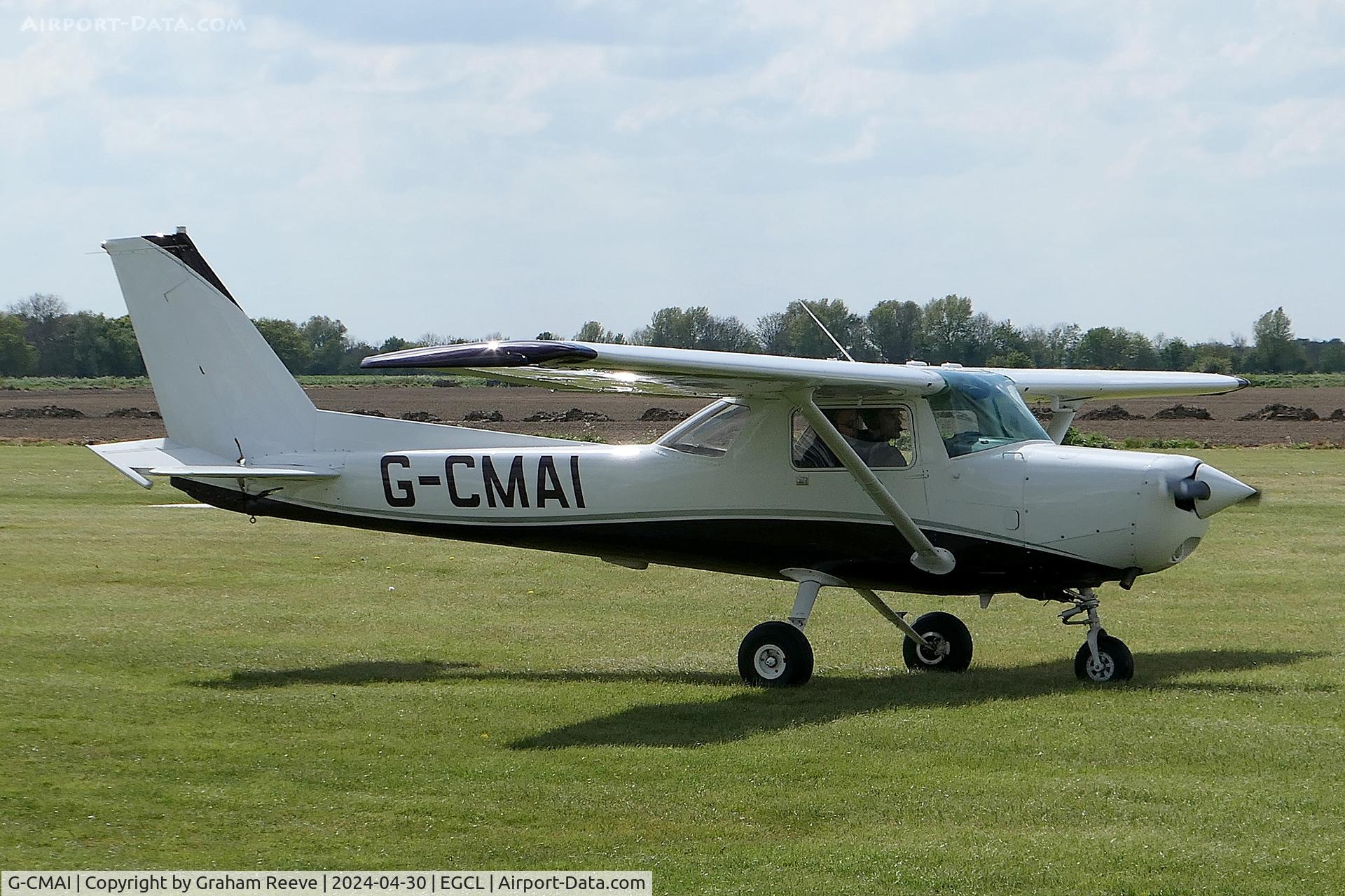 G-CMAI, 1977 Cessna 152 C/N 15280418, Departing from Fenland.