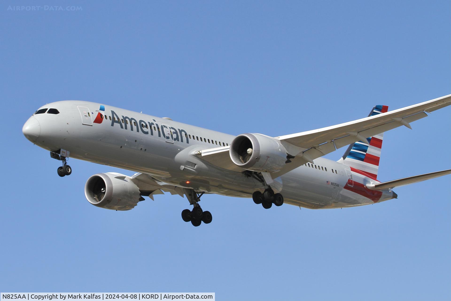 N825AA, 2016 Boeing 787-9 Dreamliner C/N 40644, B789 American Airlines  Boeing 787-9 Dreamliner N825AA AAL91  EGLL-KORD arriving on 28C