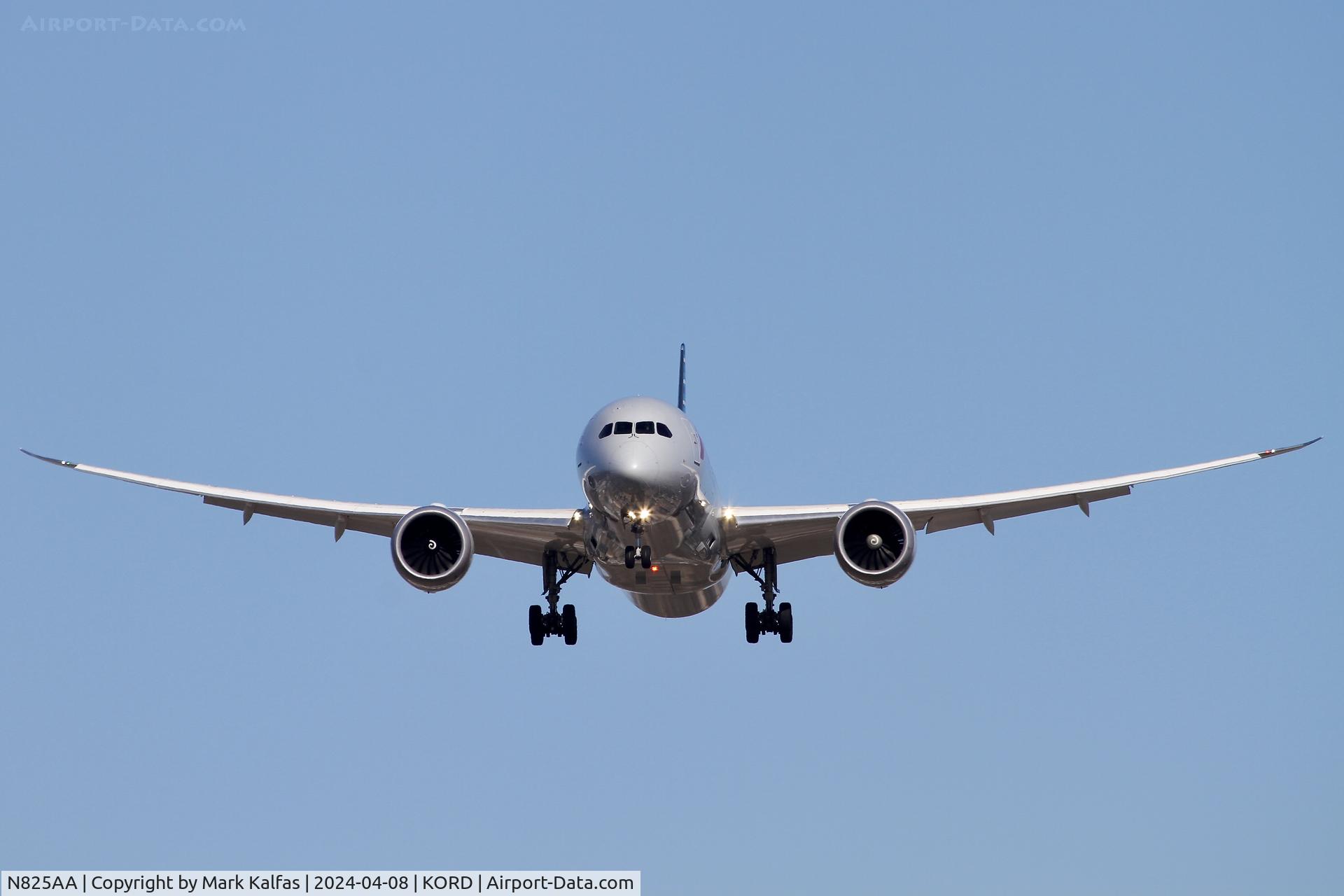 N825AA, 2016 Boeing 787-9 Dreamliner C/N 40644, B789 American Airlines  Boeing 787-9 Dreamliner N825AA AAL91  EGLL-KORD arriving on 28C