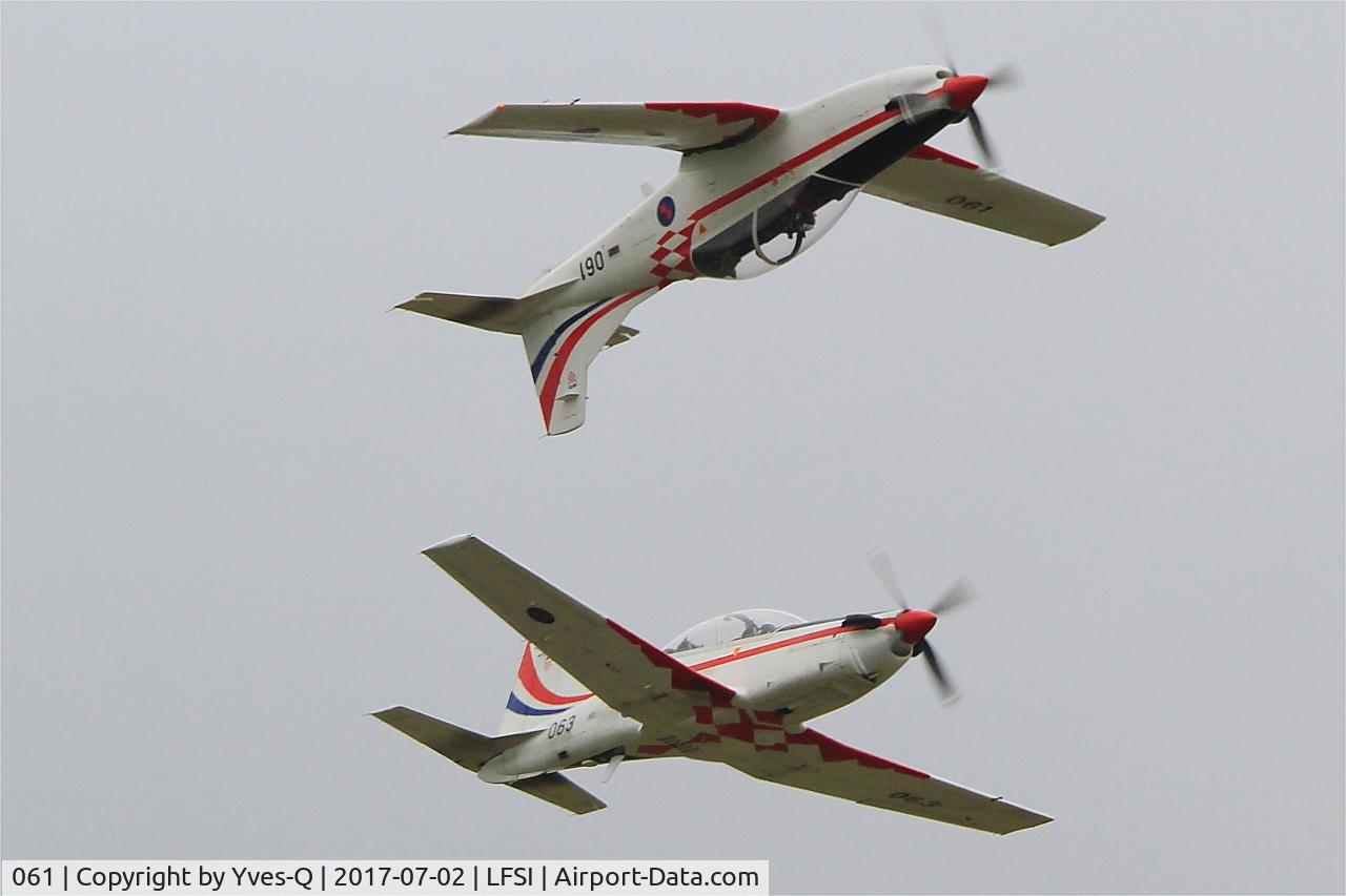 061, Pilatus PC-9M C/N 624, Pilatus PC-9M, Croatian Air Force aerobatic team, On display, St Dizier-Robinson Air Base 113 (LFSI)