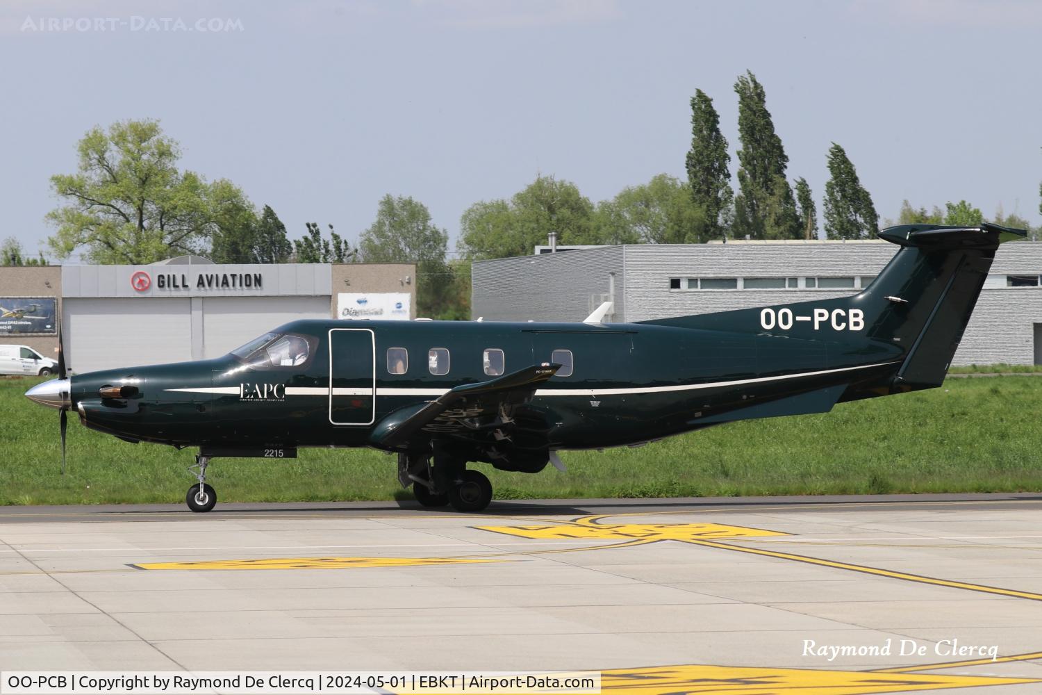 OO-PCB, 2022 Pilatus PC-12/47E NGX C/N 2215, OO-PCB at Kortrijk Airport.