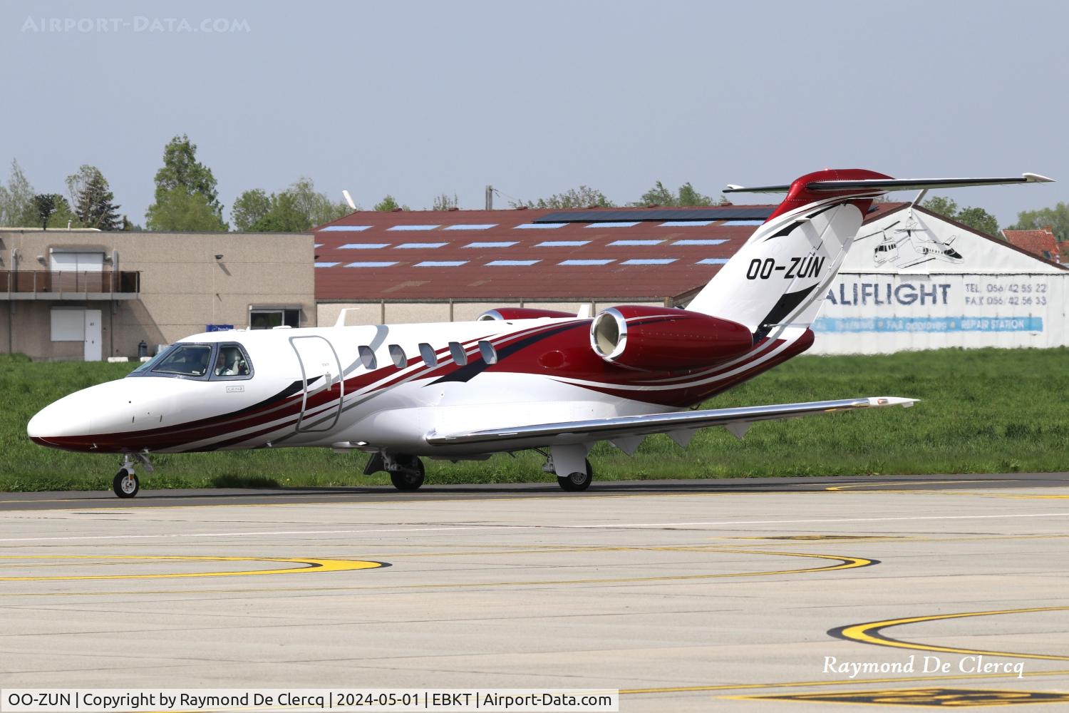 OO-ZUN, 2024 Cessna 525C CitationJet CJ4 Gen2 CitationJet CJ4 C/N 525C-0438, OO-ZUN at Kortrijk Airport.
