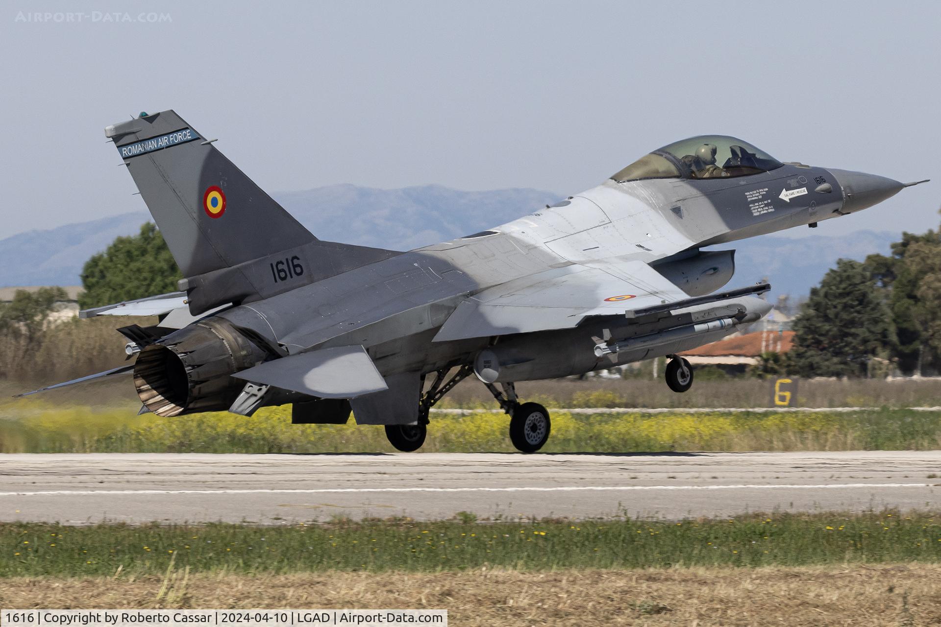 1616, General Dynamics F-16AM C/N M17-19/61-633, Iniochos 2024