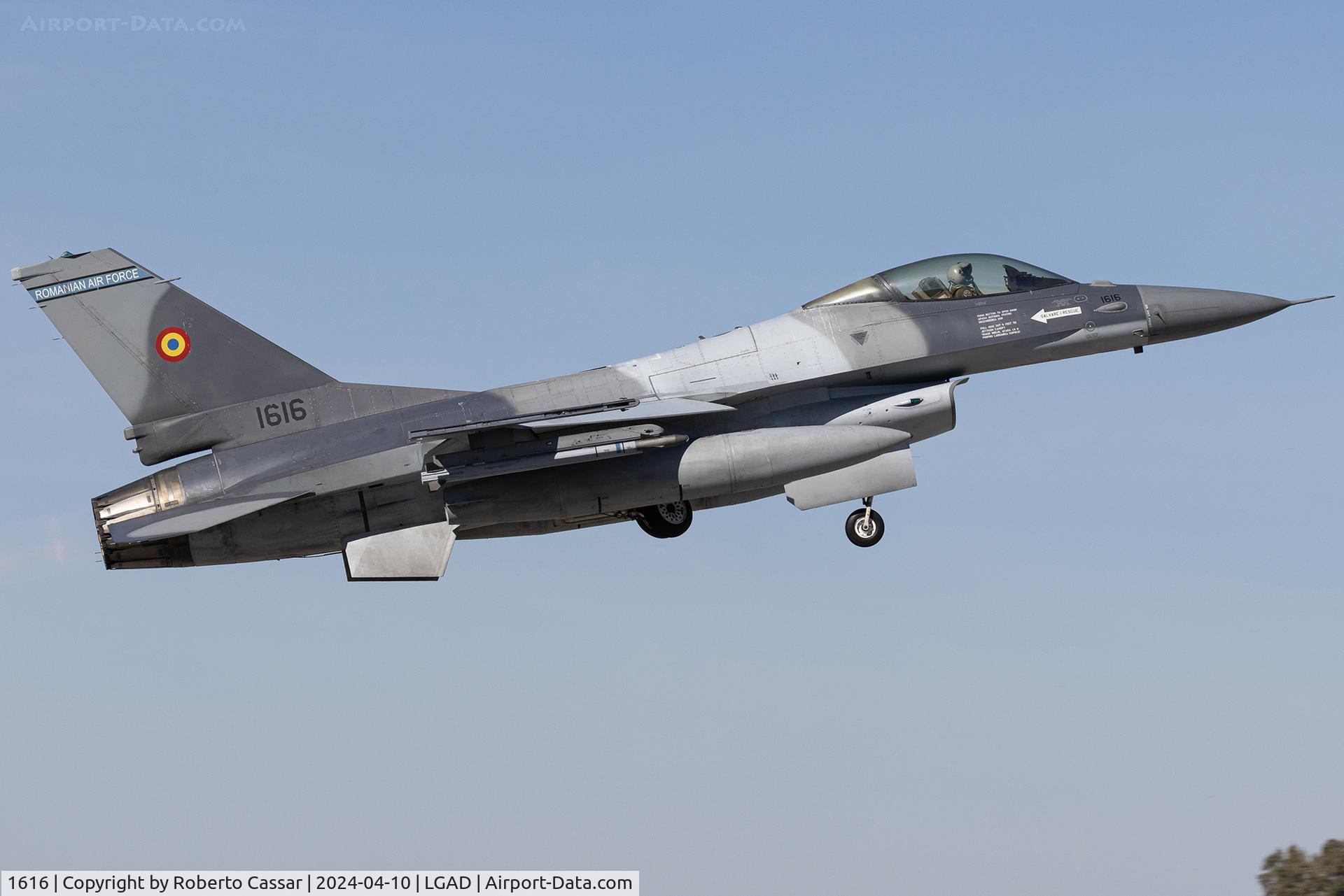 1616, General Dynamics F-16AM C/N M17-19/61-633, Iniochos 2024