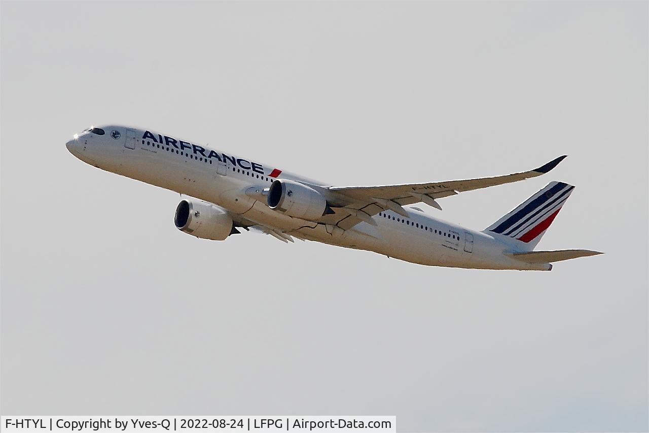F-HTYL, 2021 Airbus A350-941 C/N 510, Airbus A350-941, Climbing from rwy 08L, Roissy Charles De Gaulle airport (LFPG-CDG)