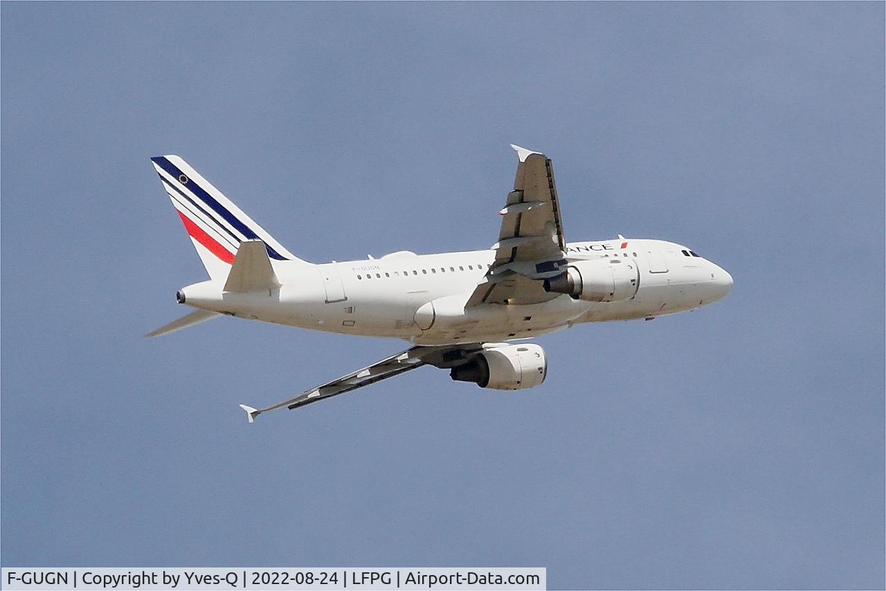 F-GUGN, 2006 Airbus A318-111 C/N 2918, Airbus A318-111, Climbing from rwy 09R, Roissy Charles De Gaulle airport (LFPG-CDG)