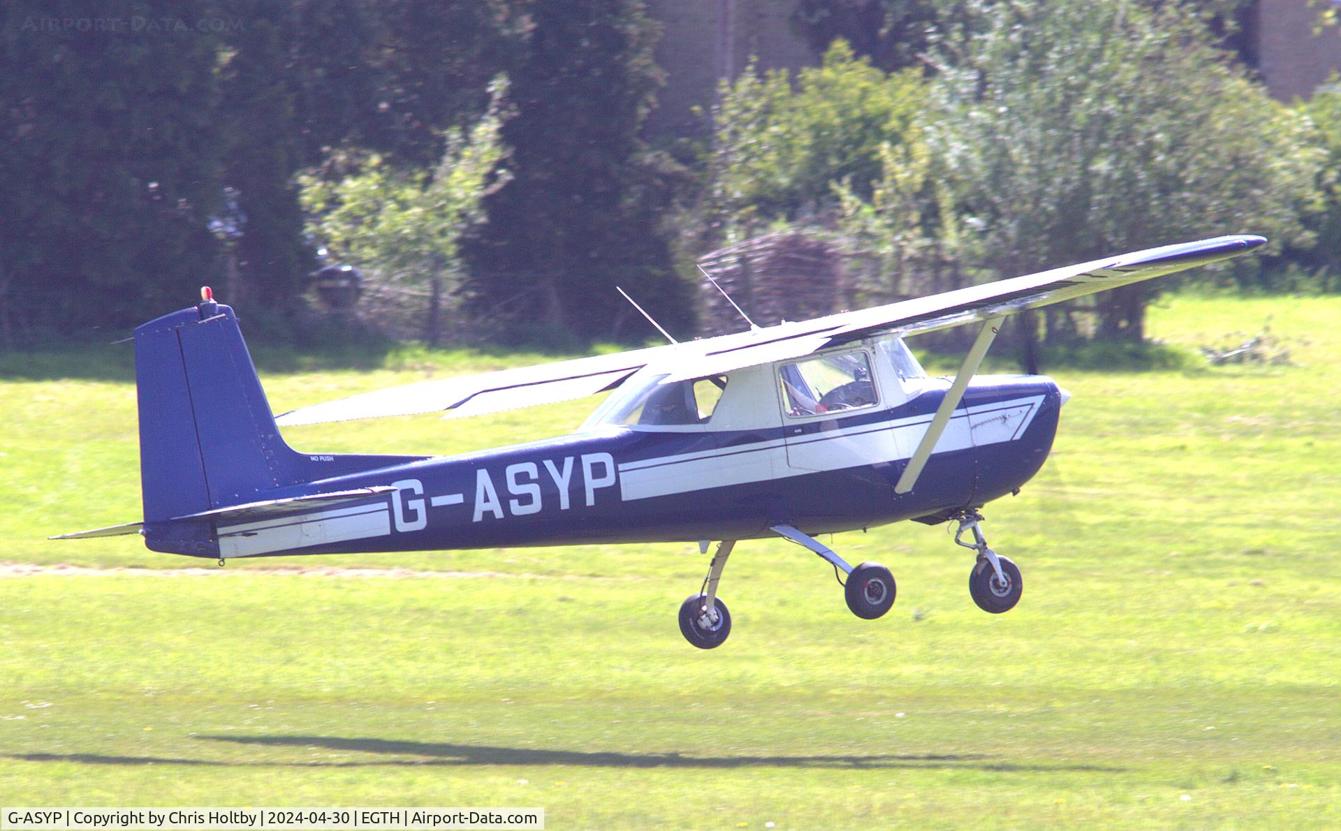 G-ASYP, 1964 Cessna 150E C/N 150-60794, Lifting off from Old Warden, Beds.
