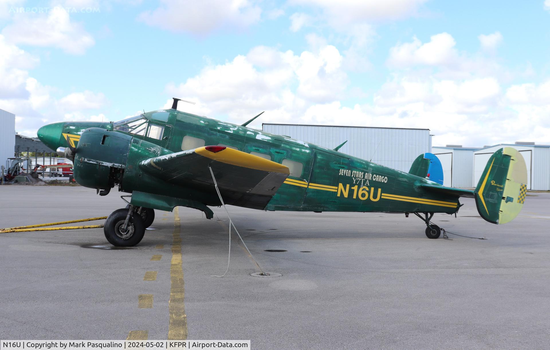 N16U, 1958 Beech E18S C/N BA-394, Beech E18S
